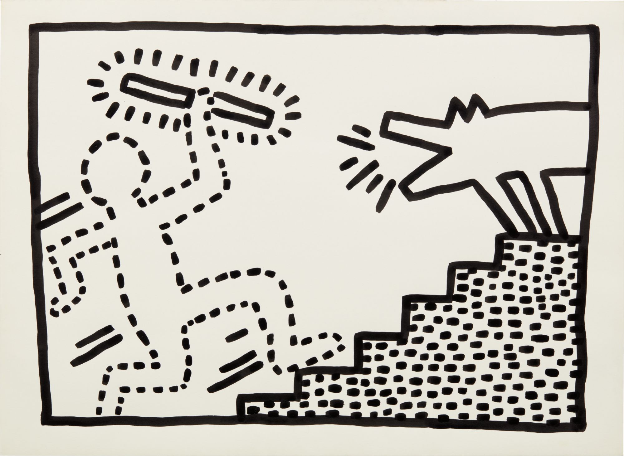 Keith Haring — Executed on 25 September 1981.