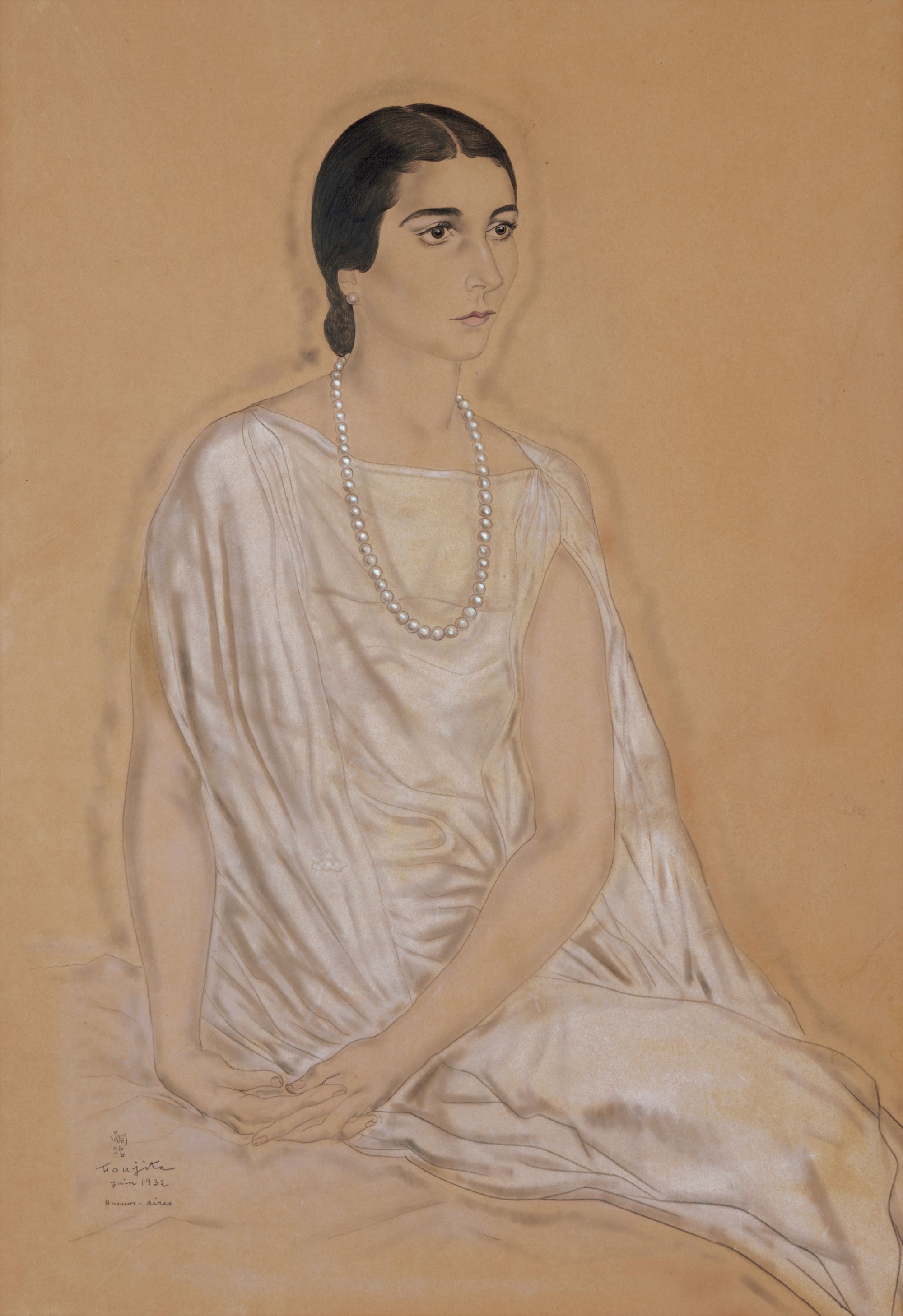 Léonard-Tsuguharu Foujita — Portrait de Femme