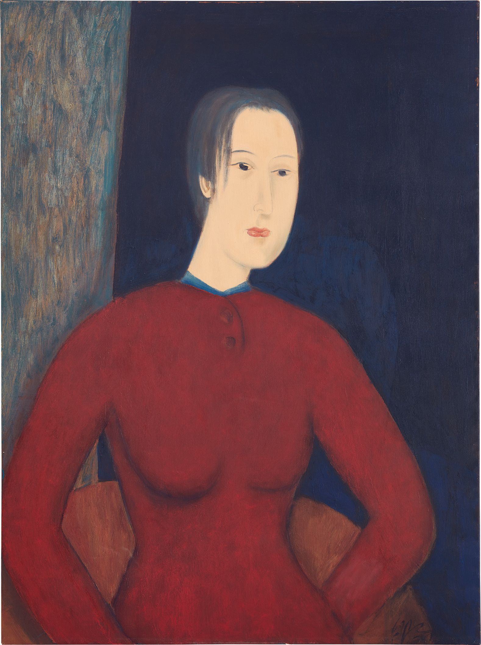 Qiu Yacai (Chiu Ya-Tsai) — Femme à la Robe Rouge