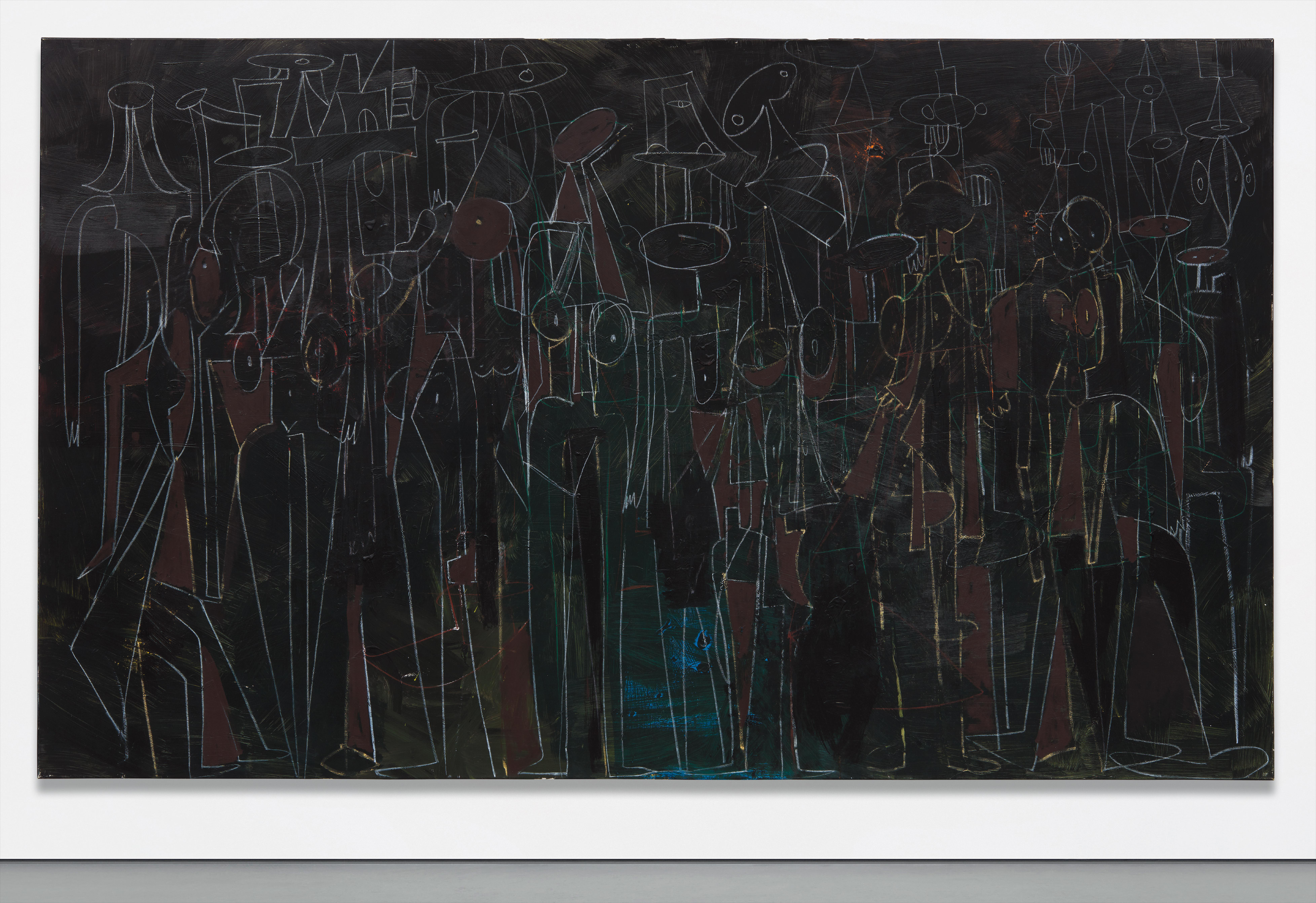 George Condo — Black Standing Figures