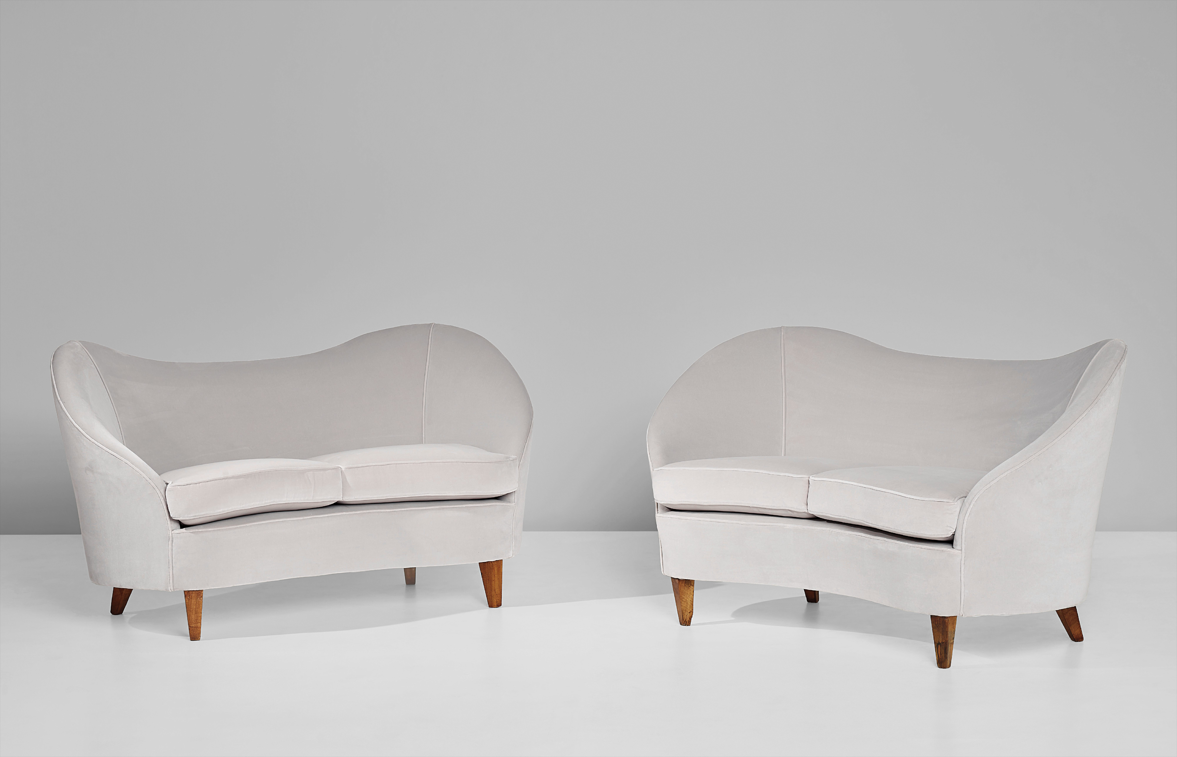 Pair of two-seater sofas