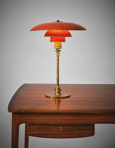 Early desk lamp, type 4/3 shades