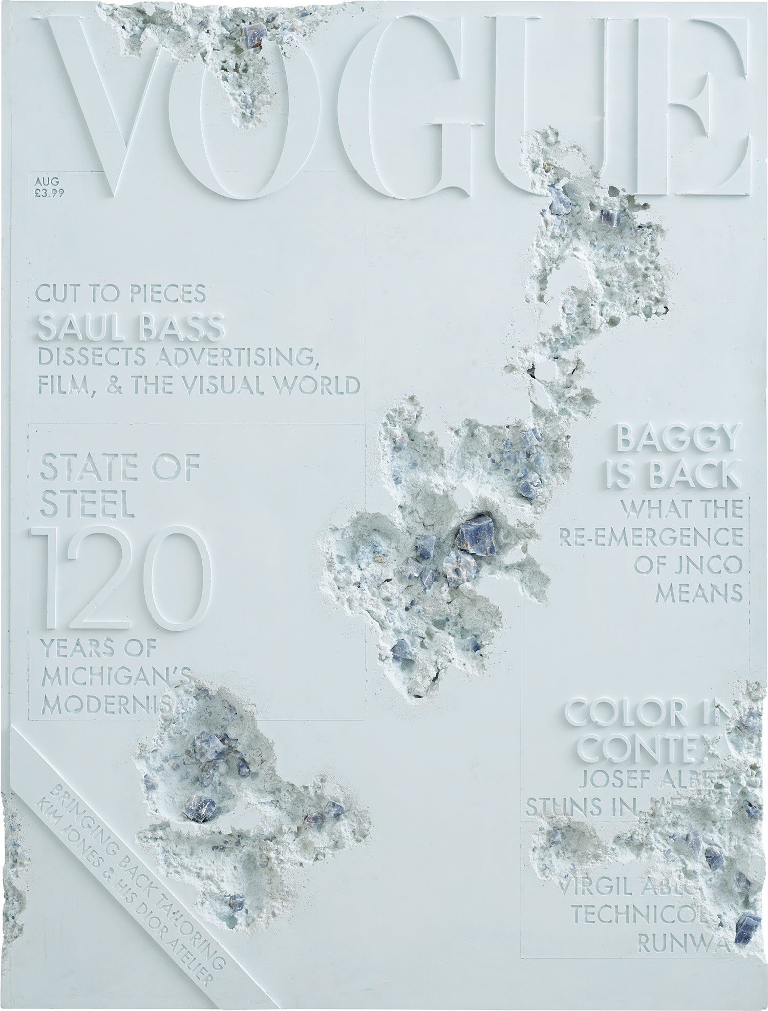 Daniel Arsham — Blue Calcite Eroded Vogue Magazine