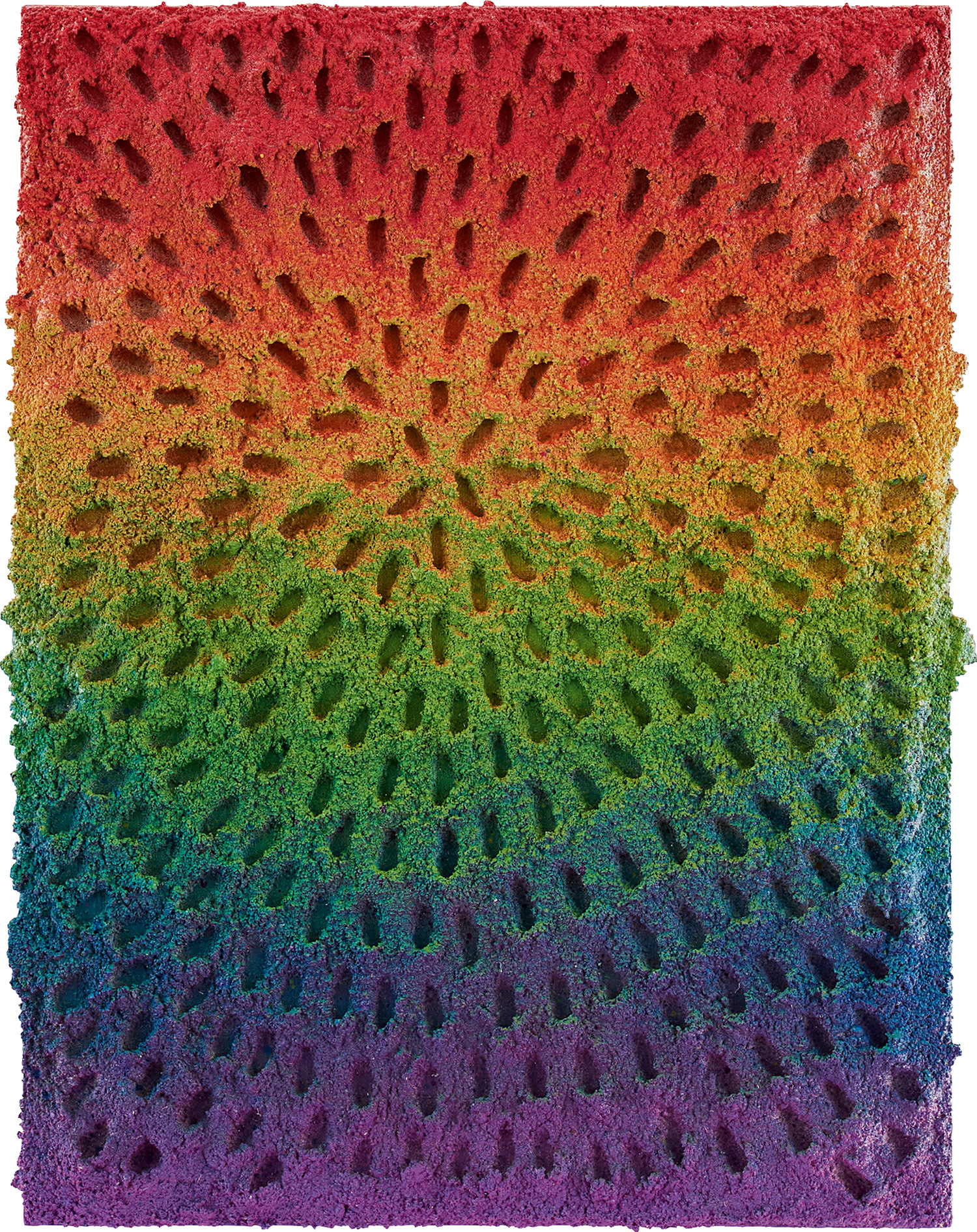 Jennifer Guidi — Eight of Wands (White Sand #9 Mandala, Rainbow Gradient)