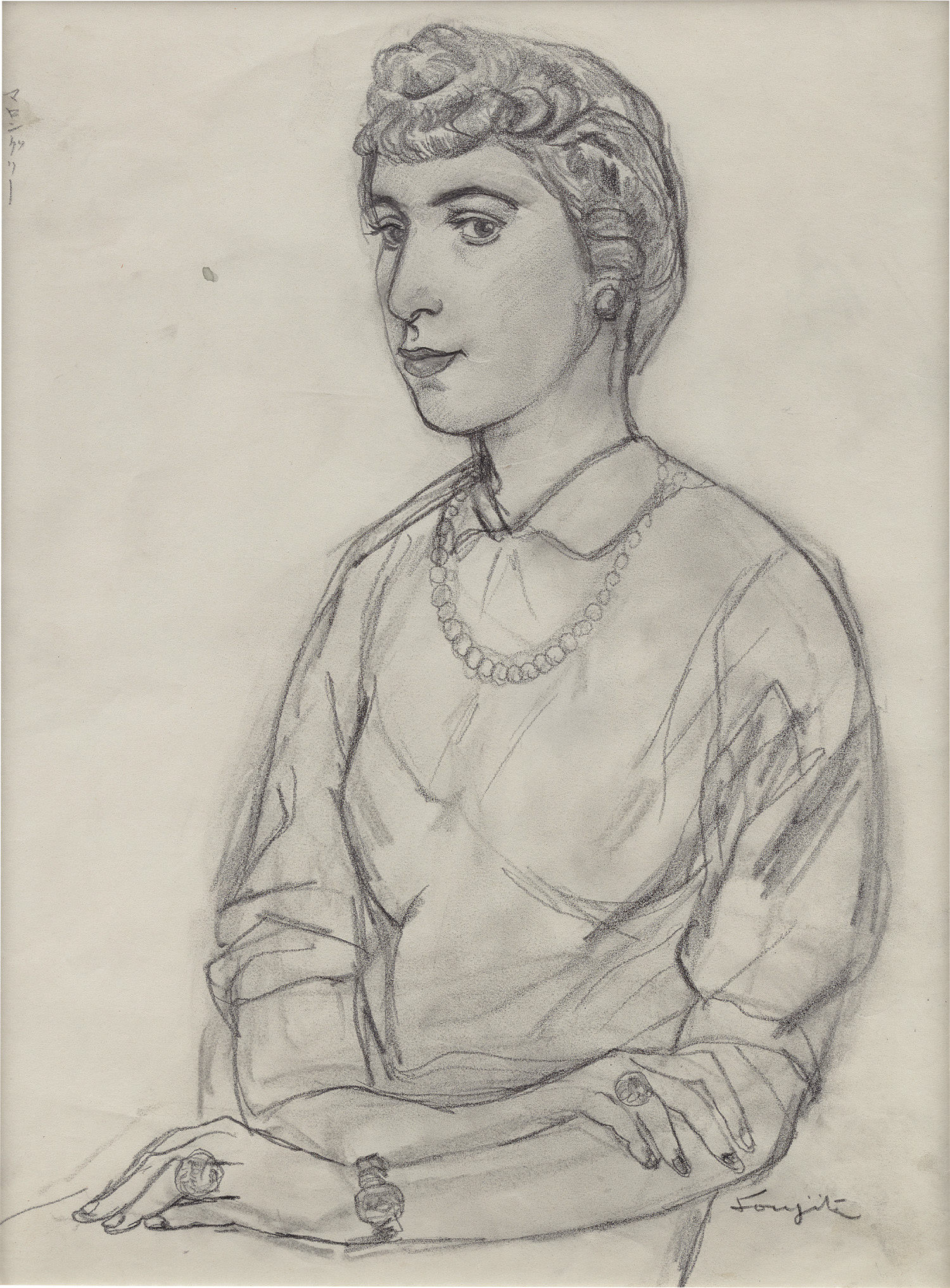 Léonard-Tsuguharu Foujita — Portrait of a Young Woman