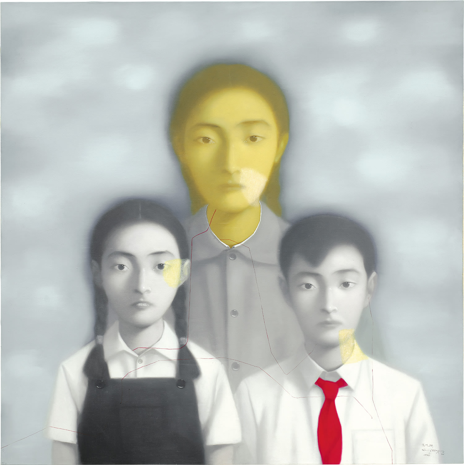 Zhang Xiaogang — Family Portrait No. 13