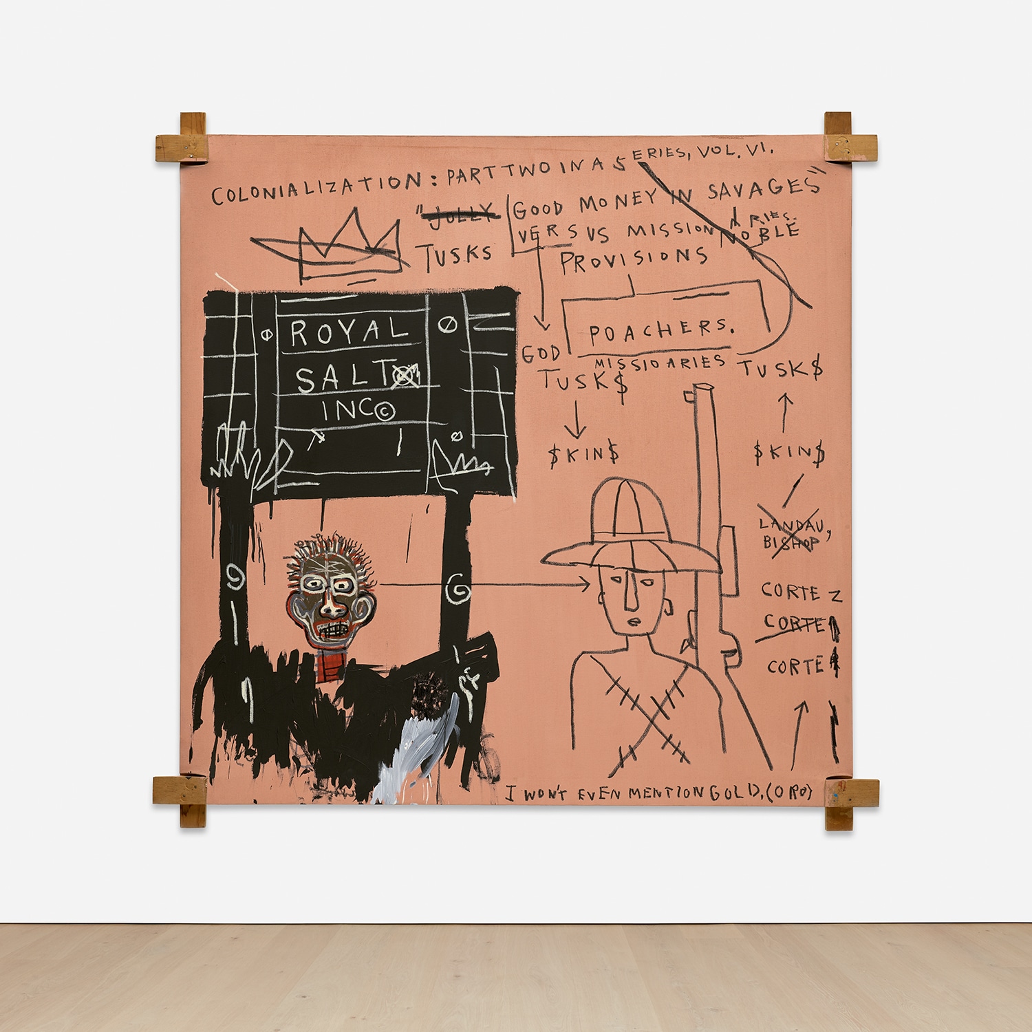 Jean-Michel Basquiat — Native Carrying Some Guns, Bibles, Amorites on Safari
