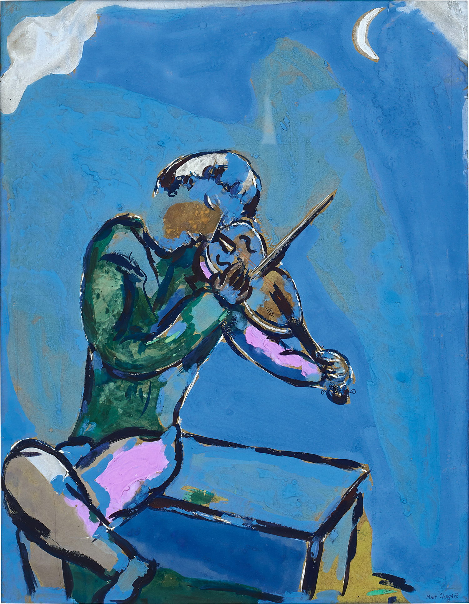 Marc Chagall — Le violoniste bleu