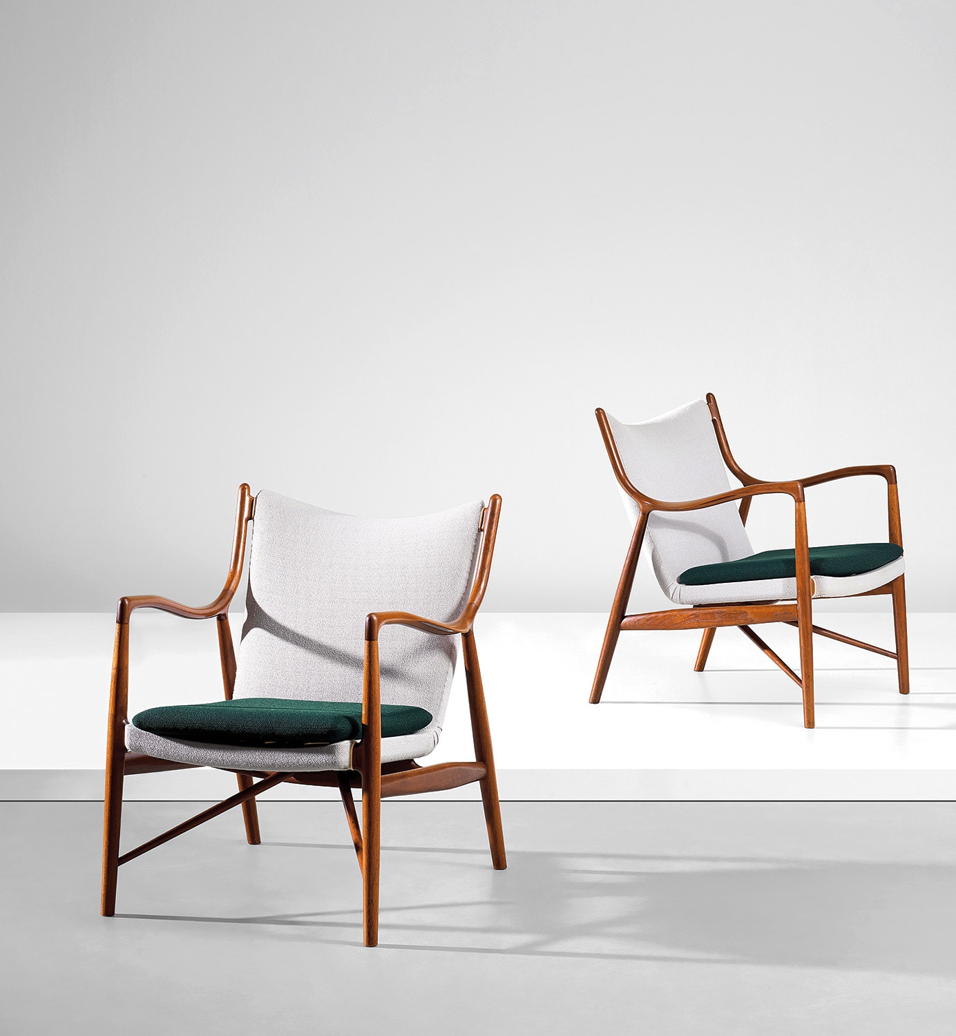 Finn Juhl — Pair of armchairs, model no. FJ 45