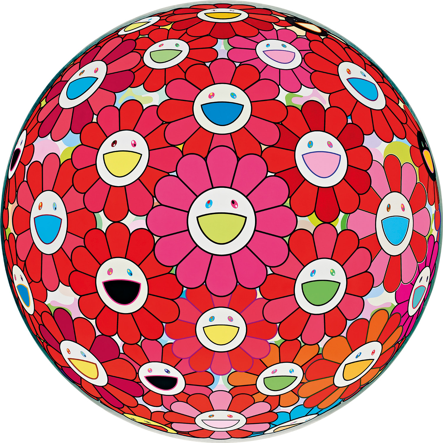 Takashi Murakami — Thinking Matter (red)