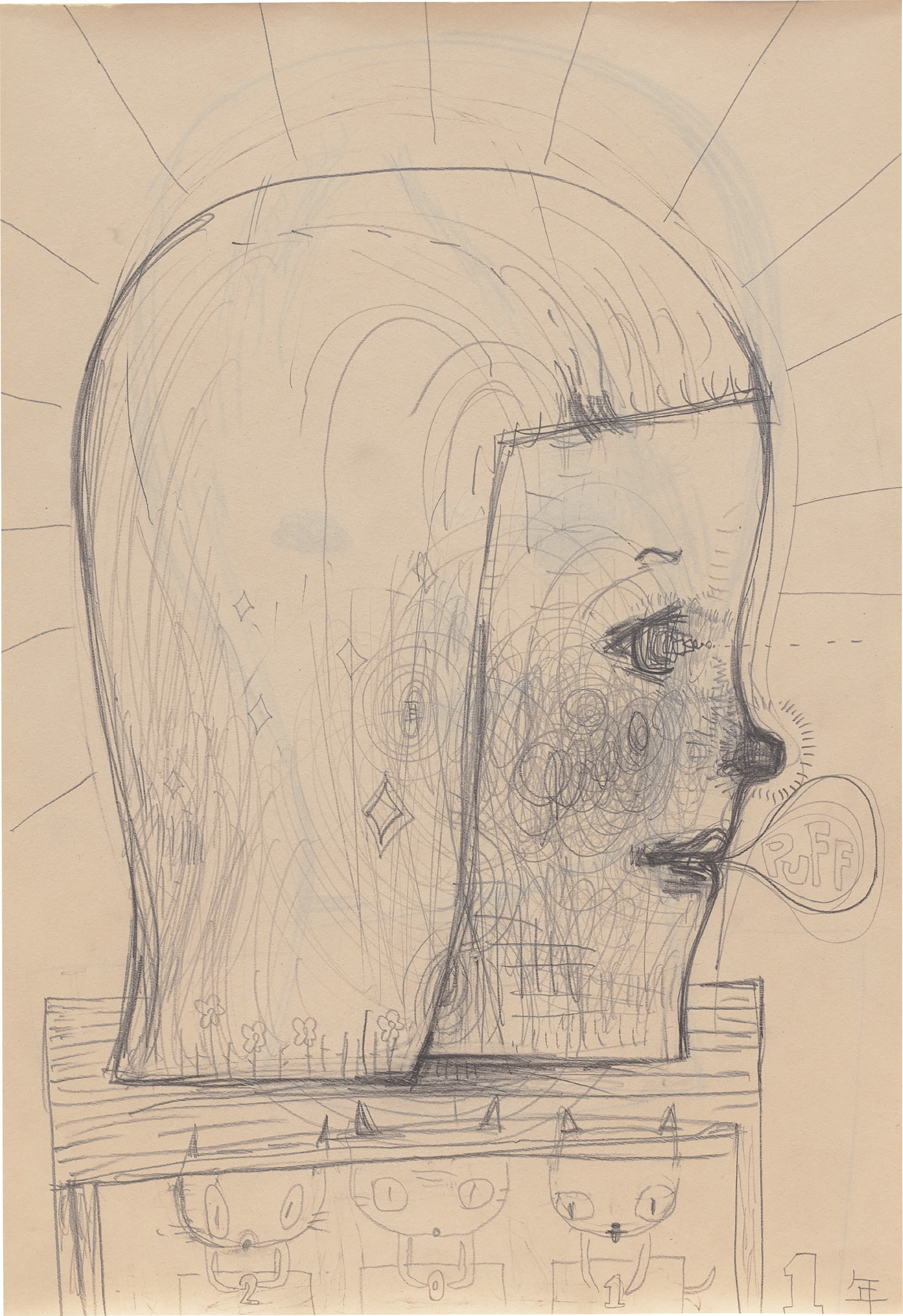 Yoshitomo Nara — Sketches for the Sculpture