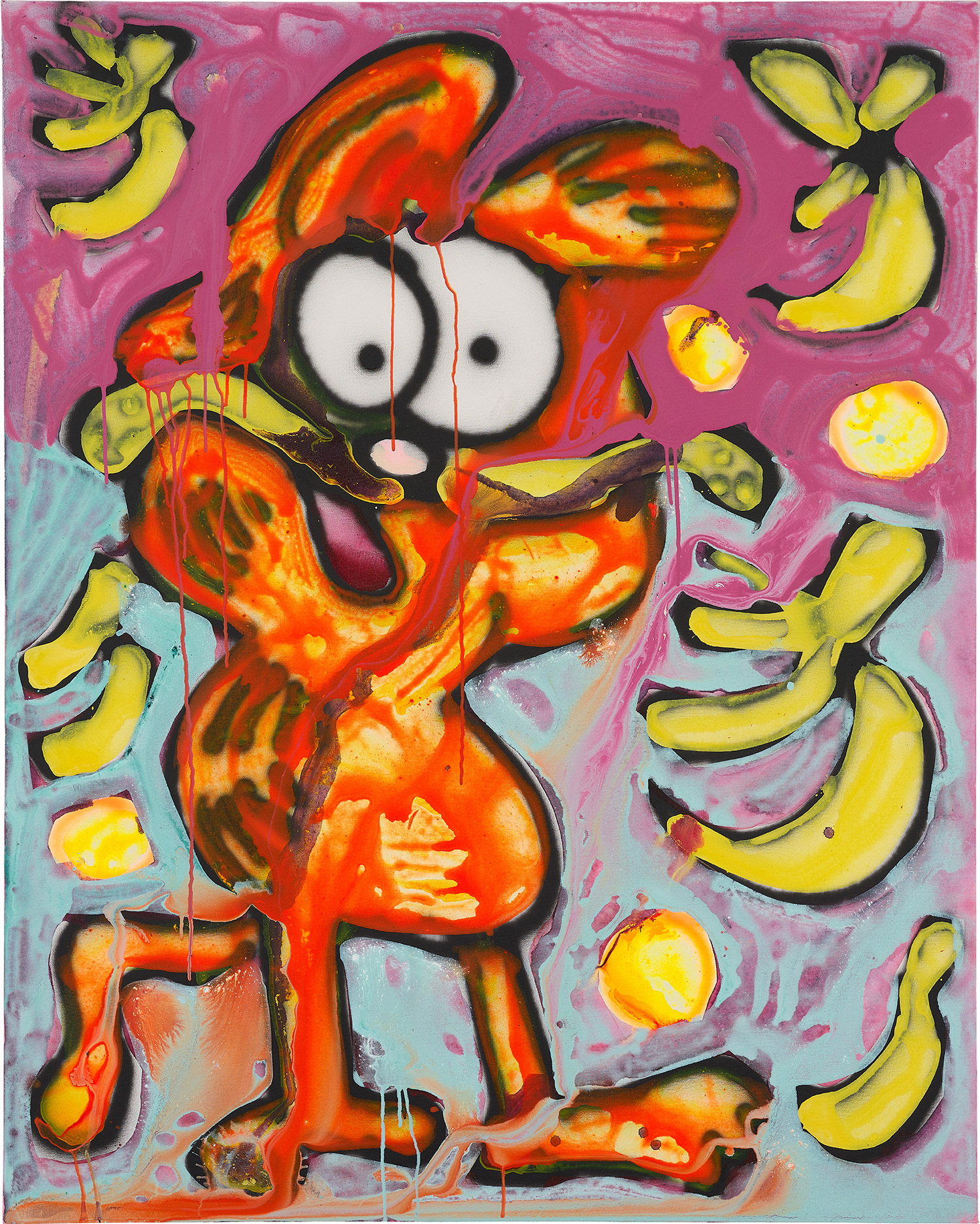 Katherine Bernhardt — Garfield After the Hurricane