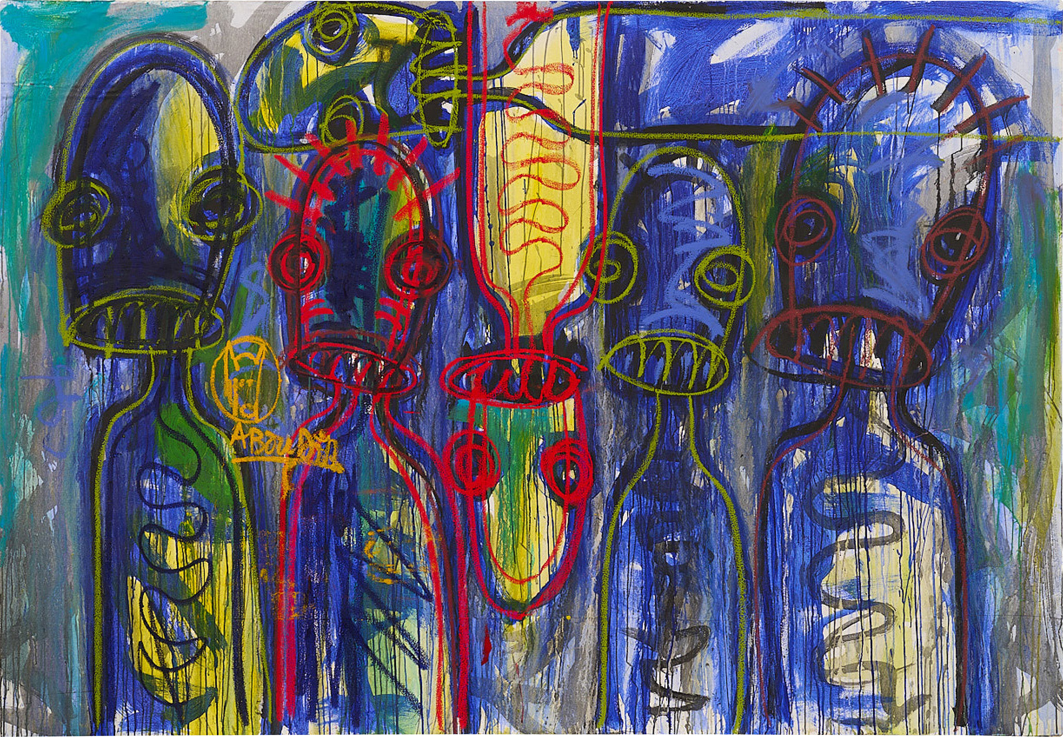 Aboudia — Les enfants dans la rue (Children in the Street)