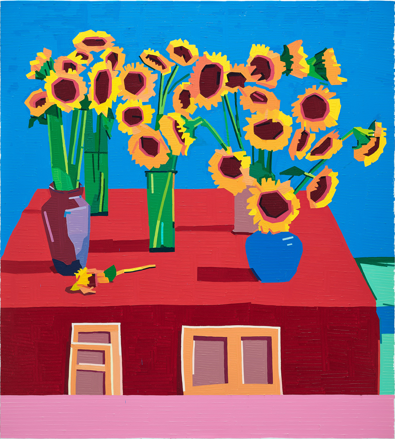 30 Sunflowers (after David Hockney)