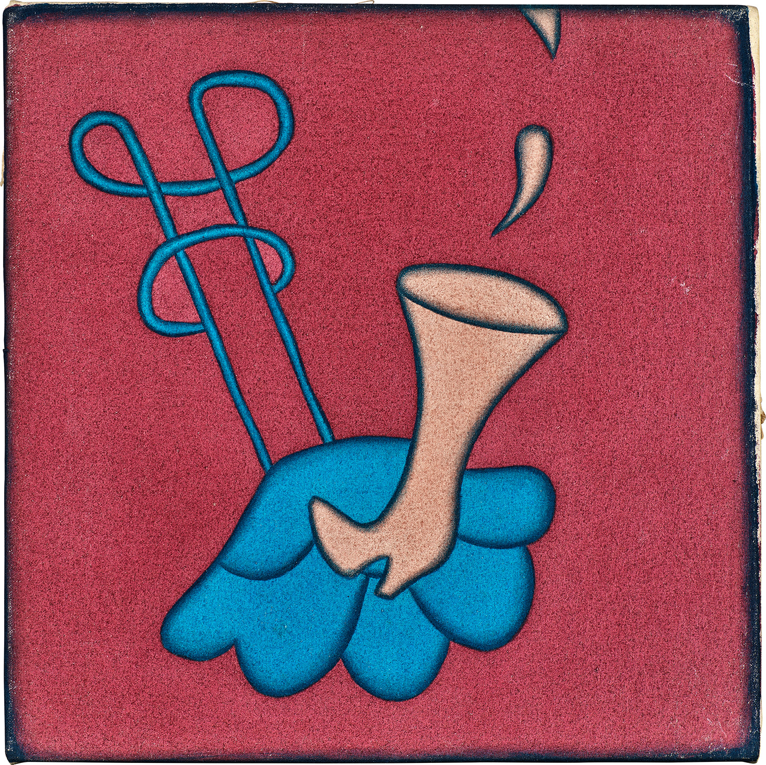 I Gusti Ayu Kadek Murniasih — inscribing 'Oleh2 dari Monde' on the overlap