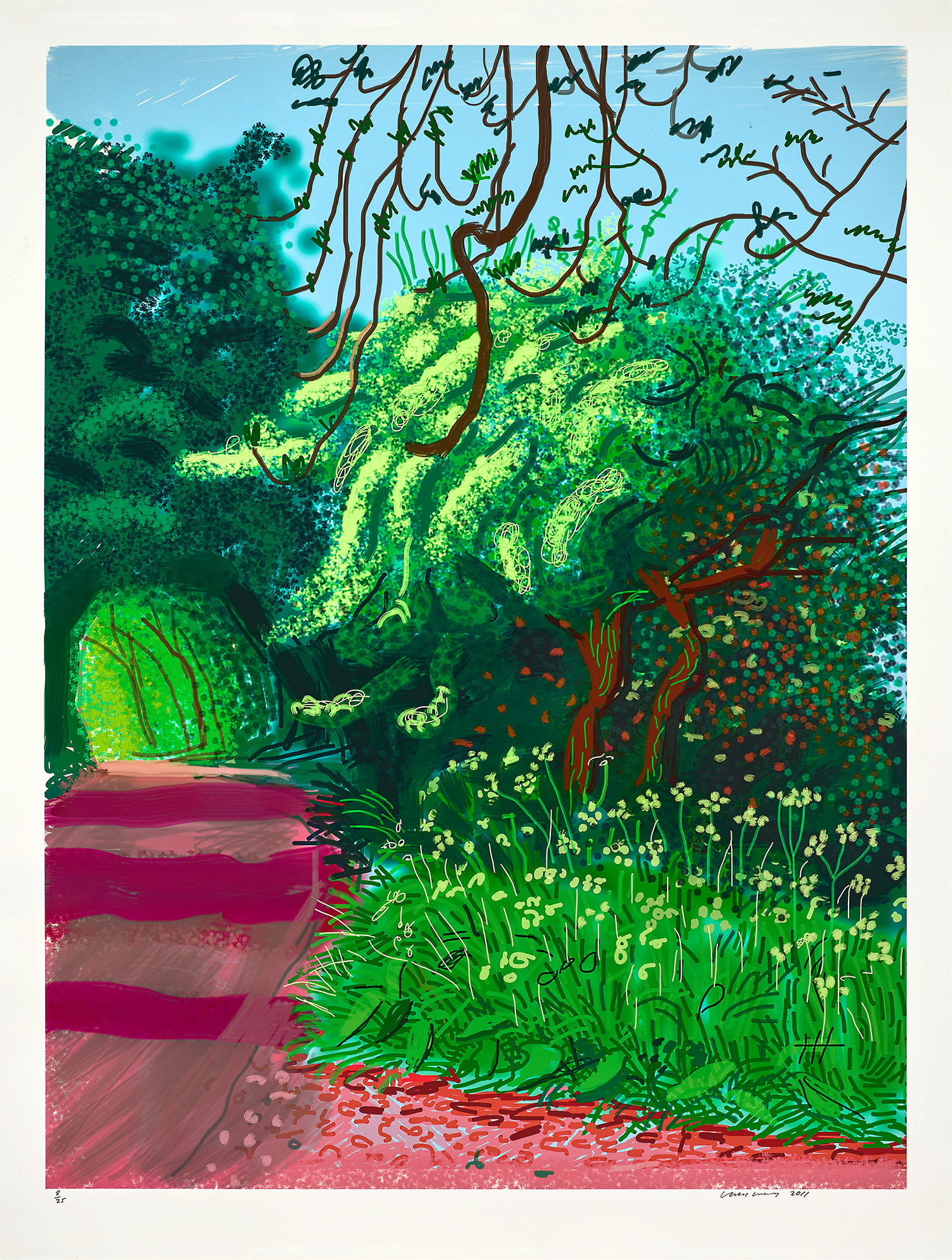 David Hockney — The Arrival of Spring in Woldgate, East Yorkshire in 2011 (twenty eleven) - 14 May