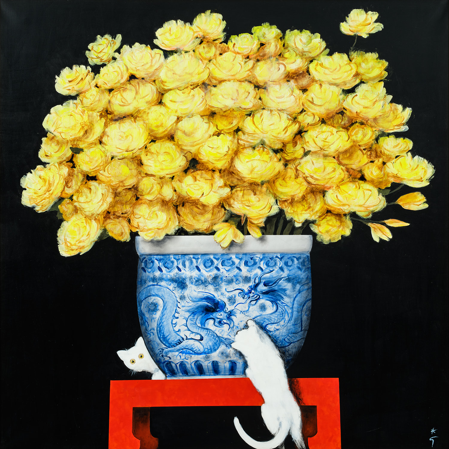 René Gruau — Rose Jaune Orientale