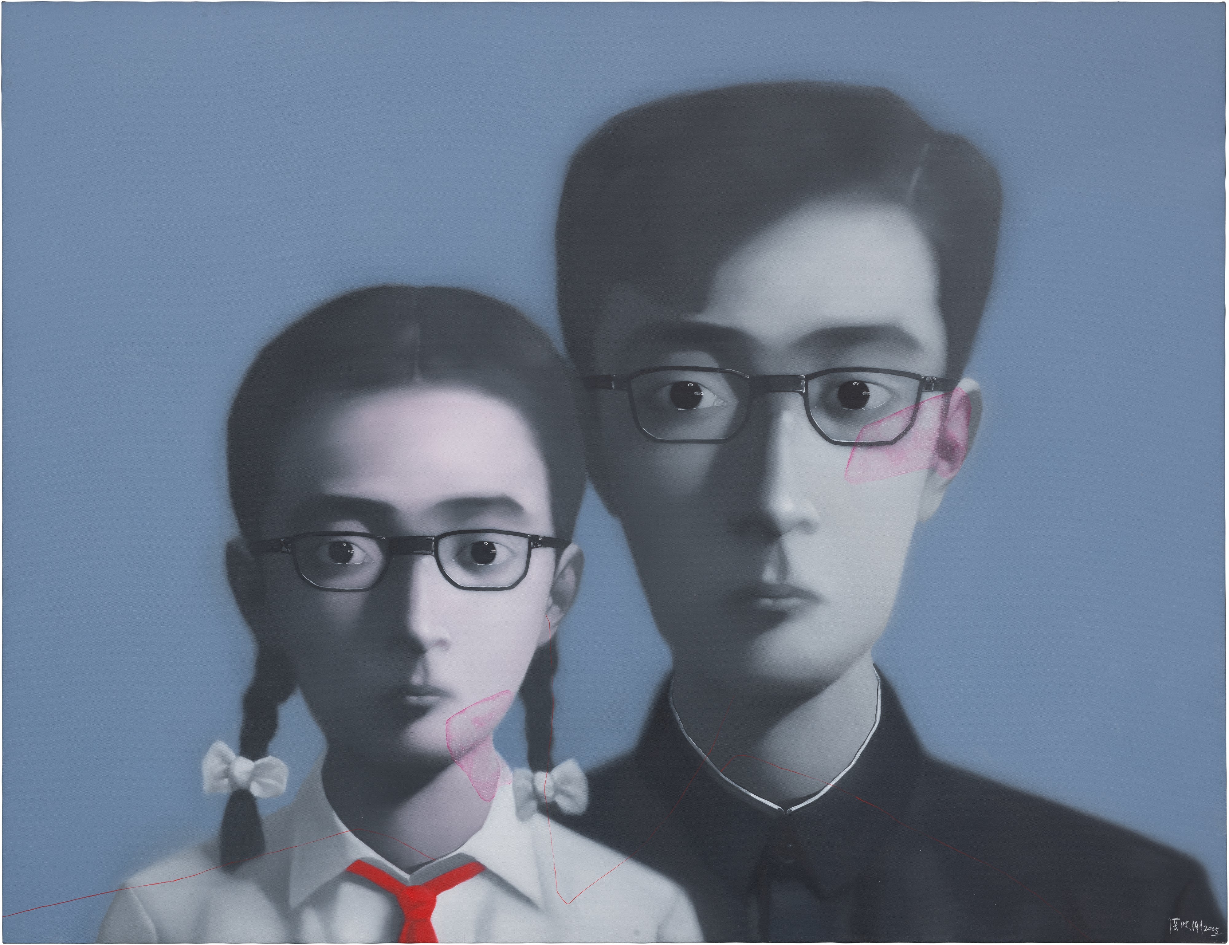 Zhang Xiaogang — Bloodline Series: Father and Daughter