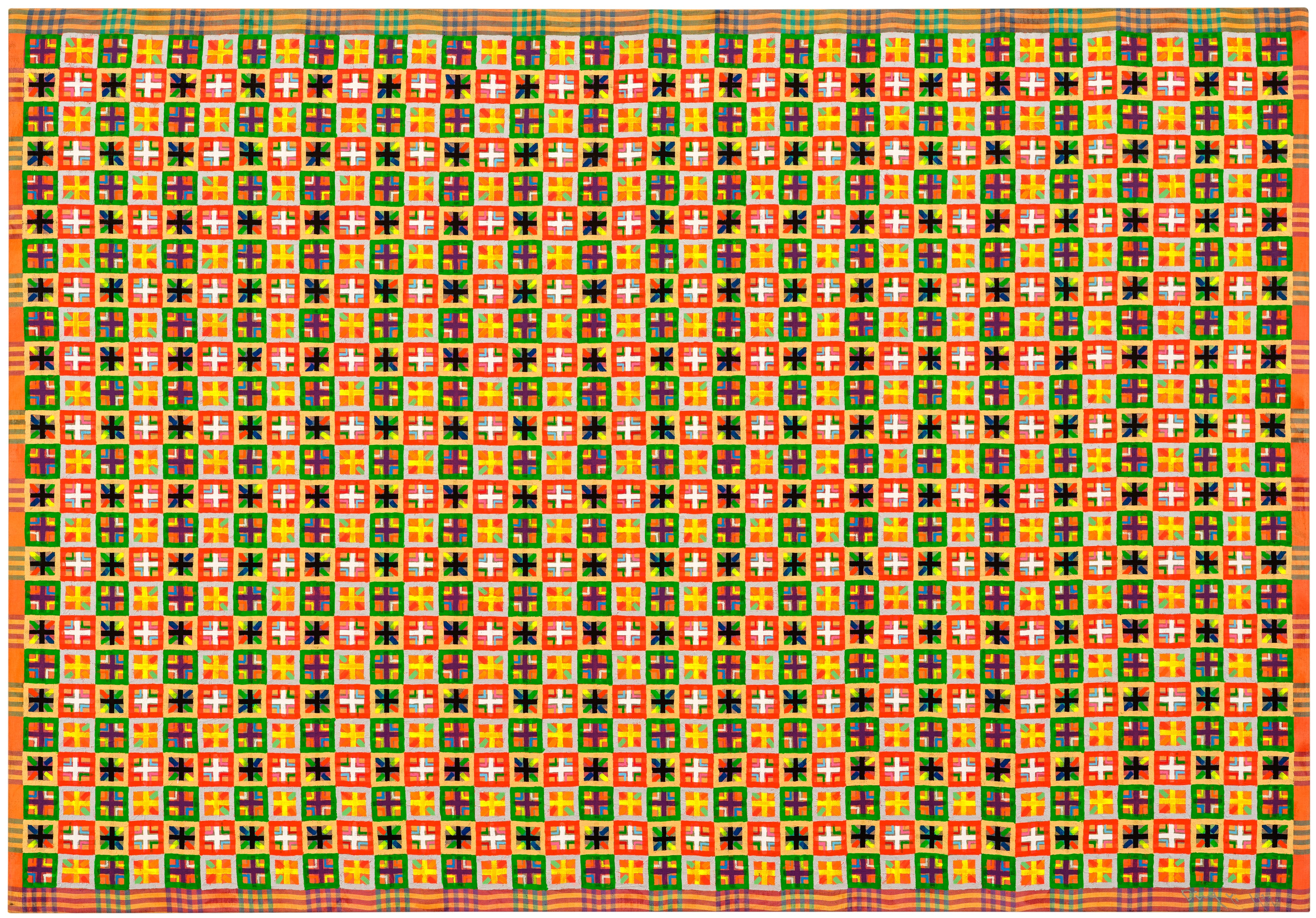 Ding Yi — Appearance of Crosses 99-9