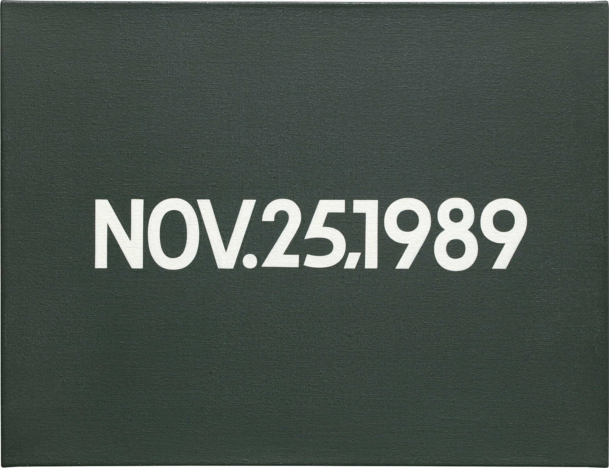 On Kawara — Nov.25, 1989