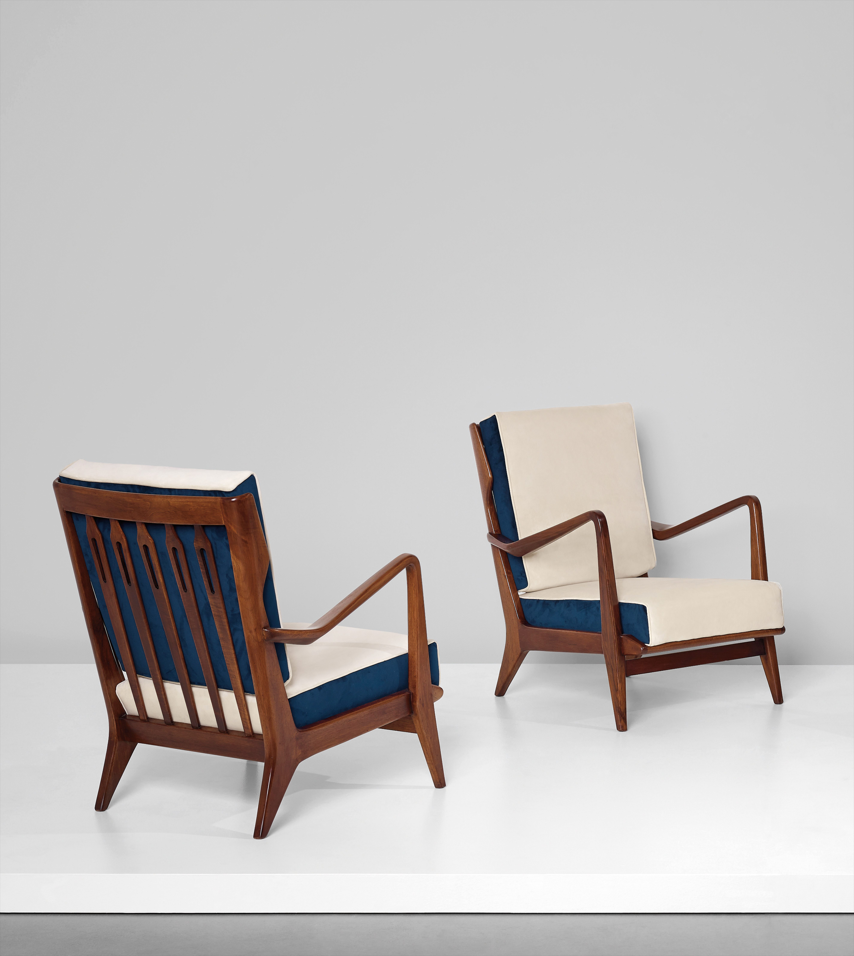 Gio Ponti — Pair of armchairs, model no. 516