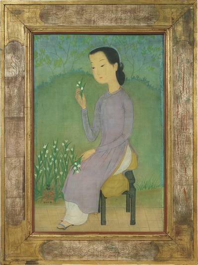 Jeune femme à la fleur (Young lady with a flower)