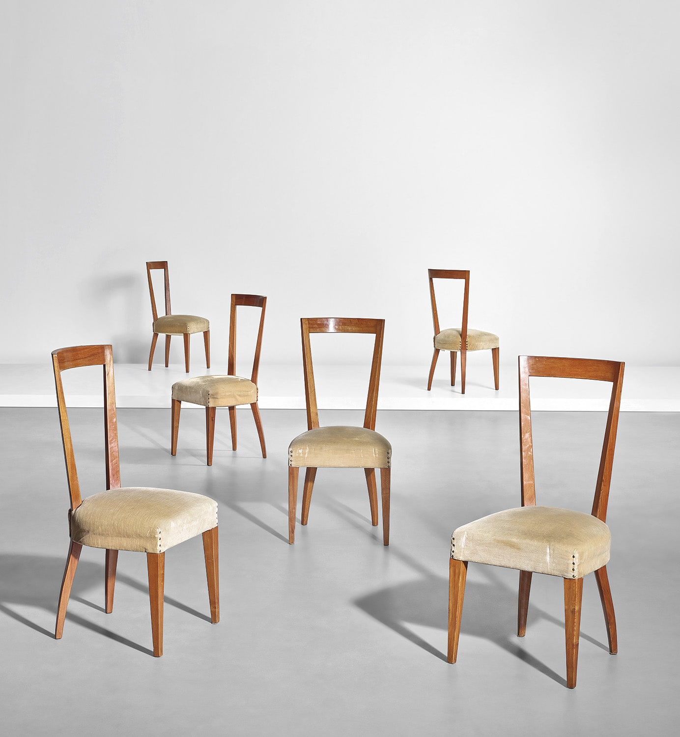 Gio Ponti — Set of six dining chairs