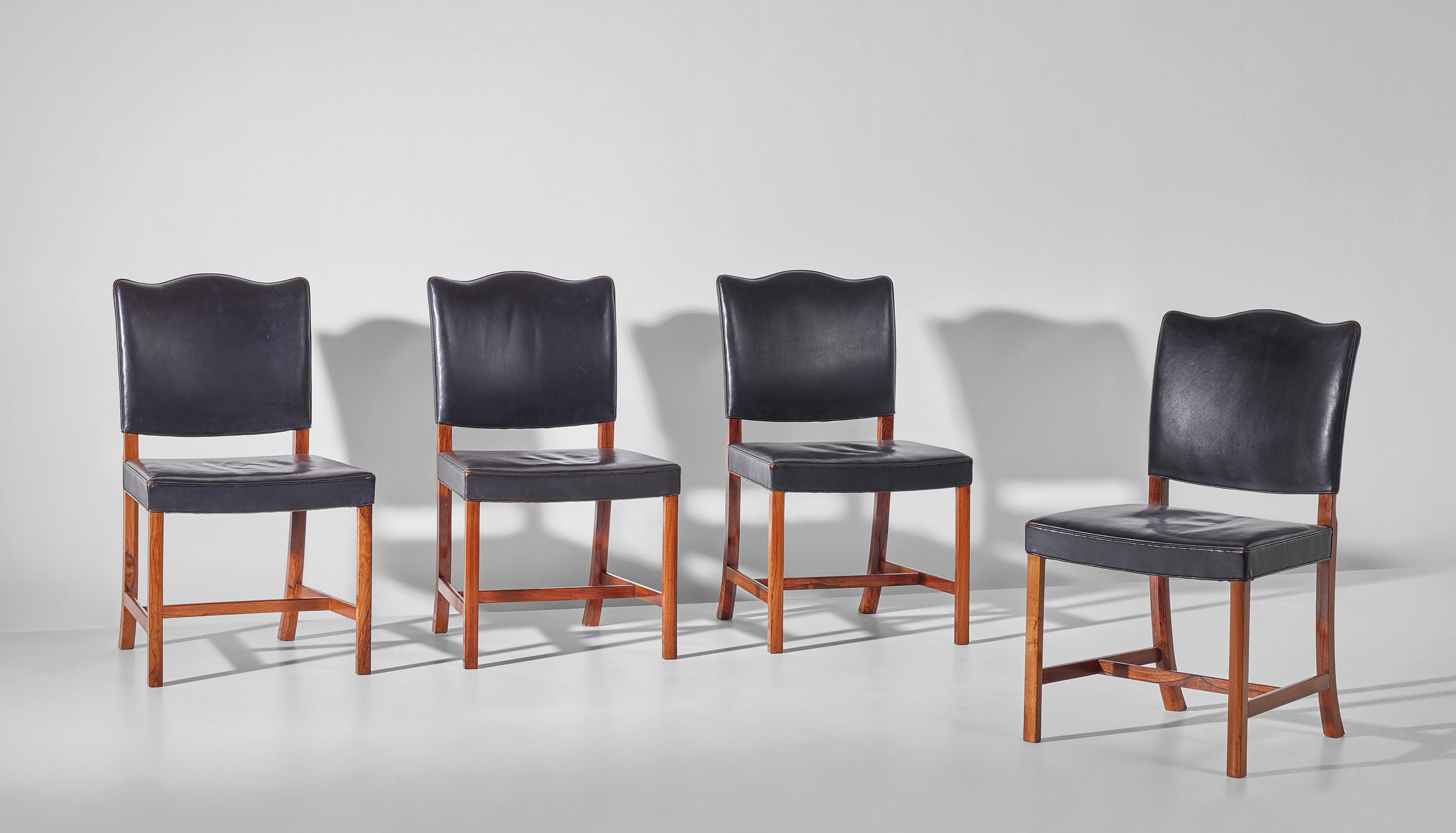 Set of four dining chairs