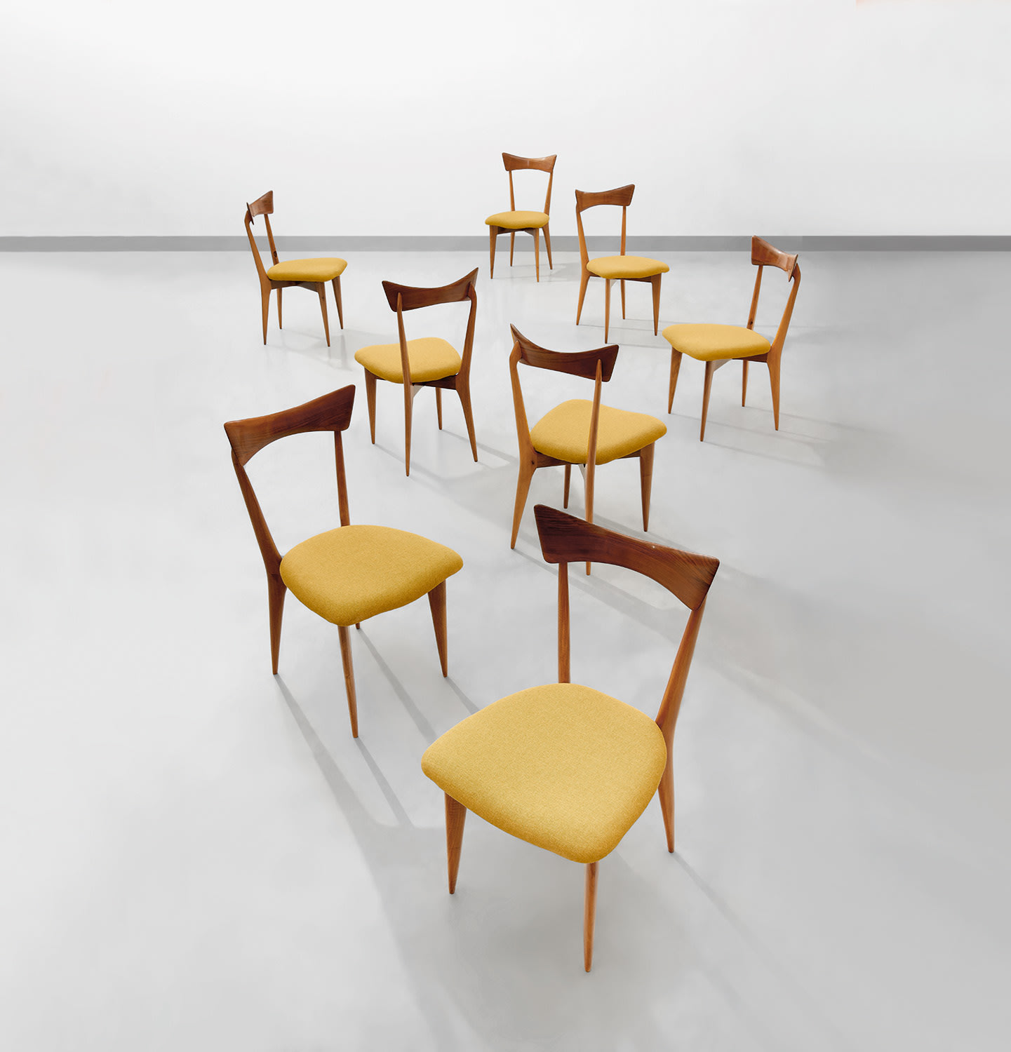 Ico Parisi — Set of eight dining chairs