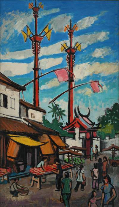 Street Scene (Cheng Hoon Teng Temple, Malacca)
