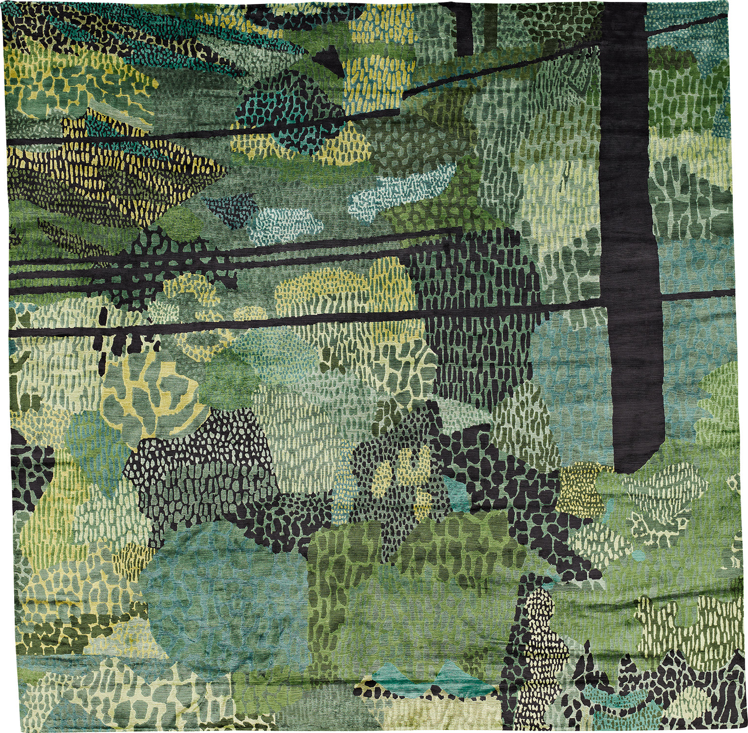 Jonas Wood — Green Pattern Rug