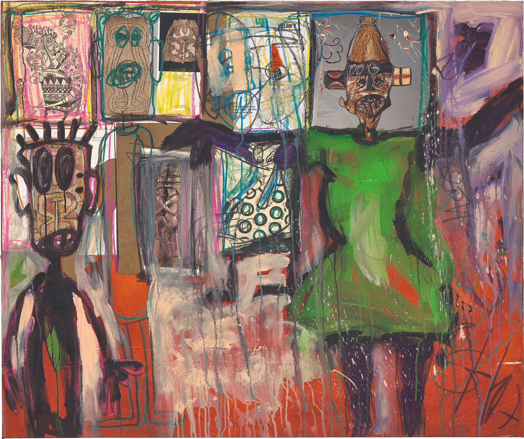 Aboudia — Girl in Green