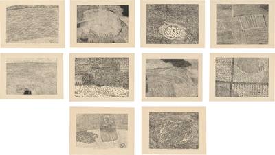 Five Series of Repetition: (i) Haystack Reflection; (ii) Black Pool; (iii) Withered Pool; (iv) Pool of Life; (v) Black Tadpoles; (vi) Field; (vii) Big River; (viii) Moving Cloud; (ix) Farmland; (x) Mountain Place