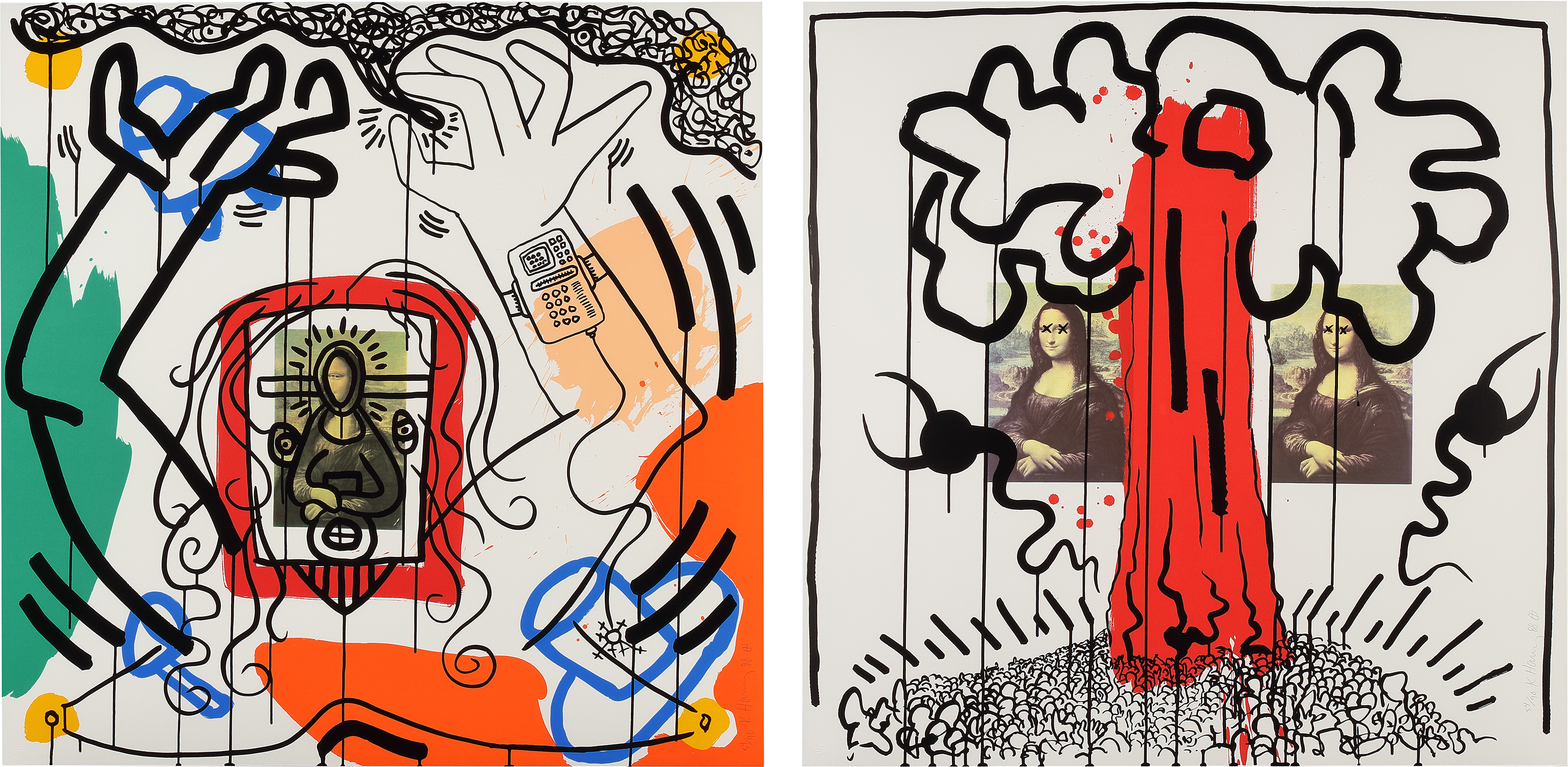 Keith Haring — Two works: Apocalypse