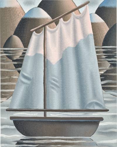 Ship in the Evening Light