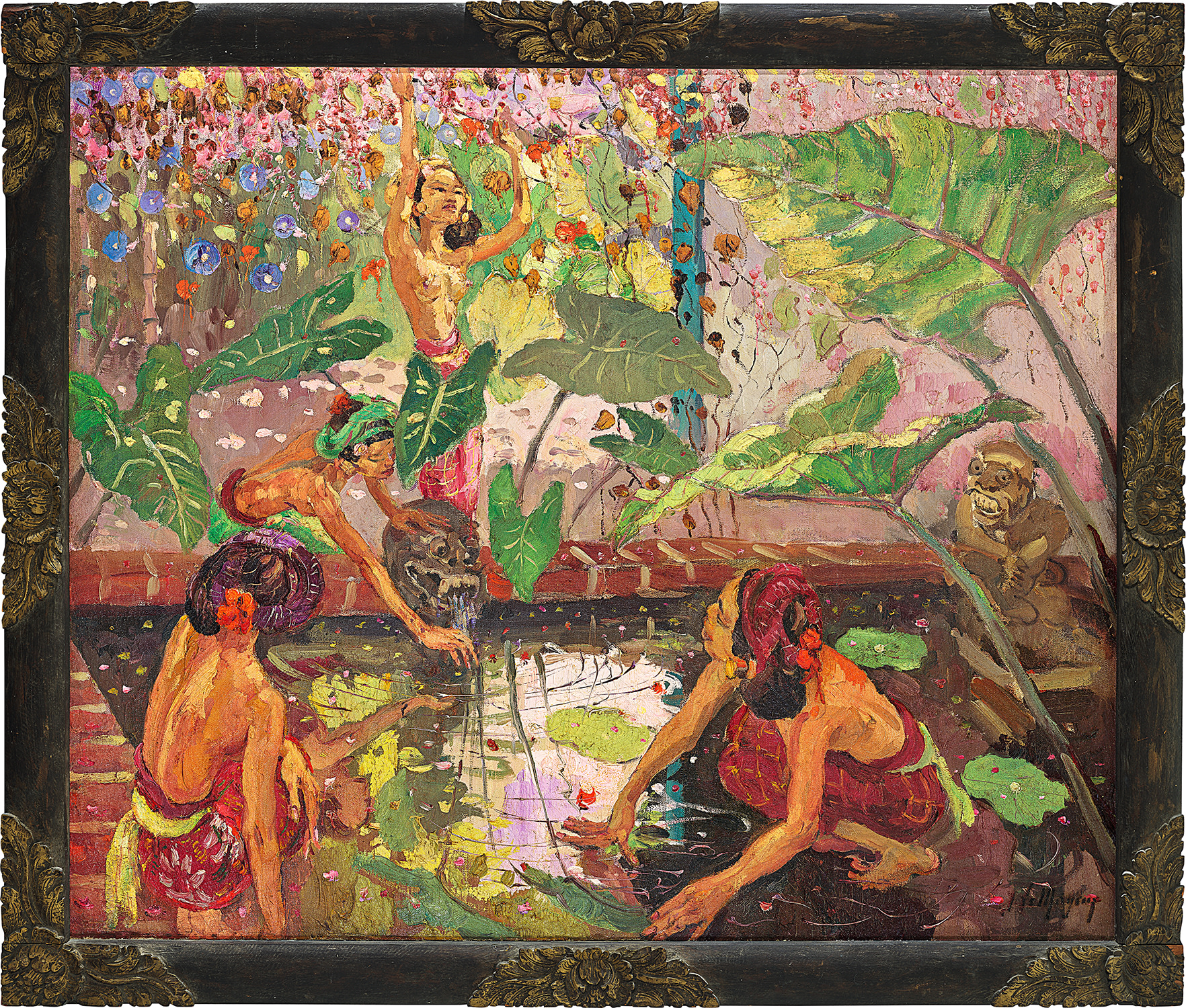 Adrien-Jean Le Mayeur de Merprès — By the Lotus Pond