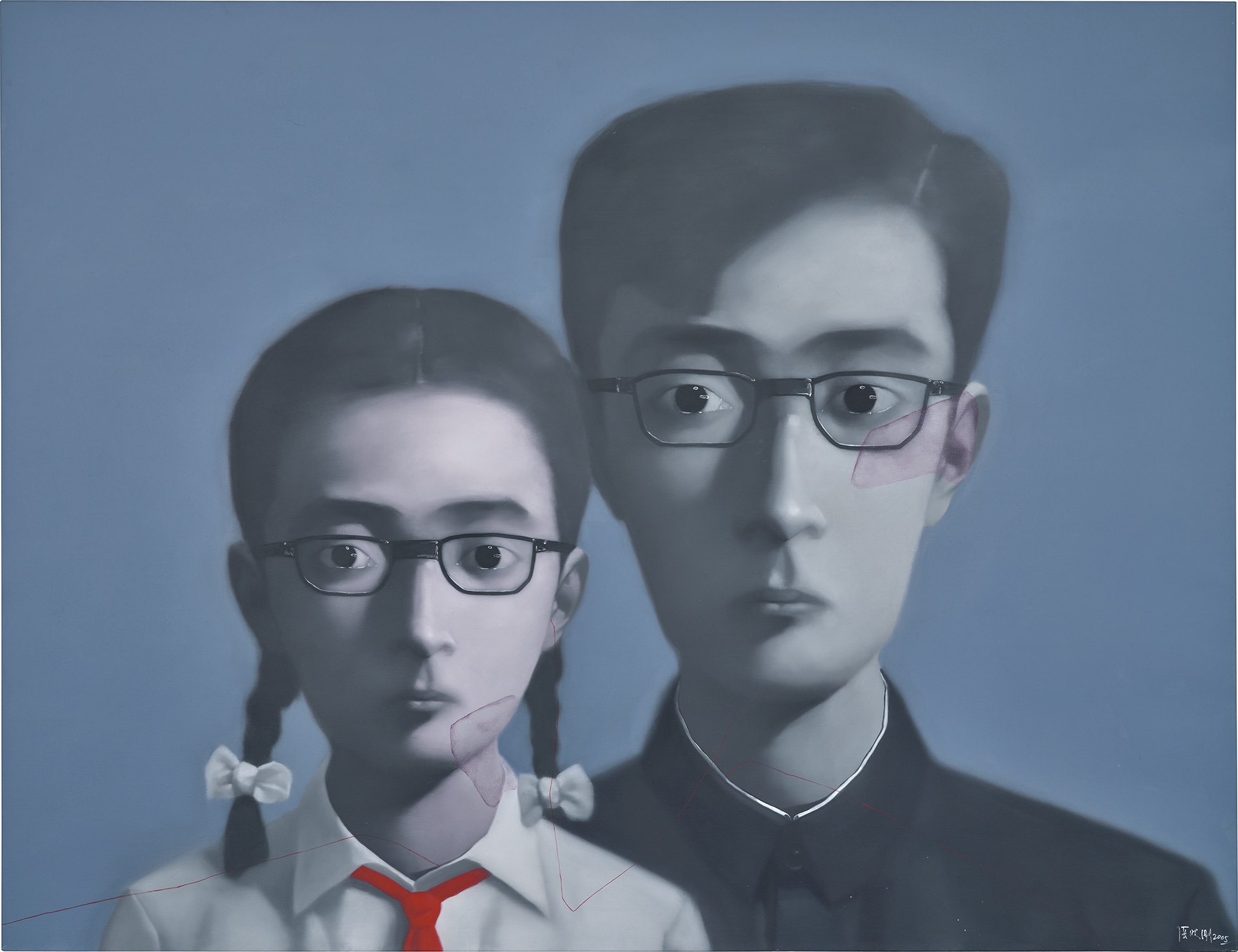 Zhang Xiaogang — Bloodline Series - Father and Daughter