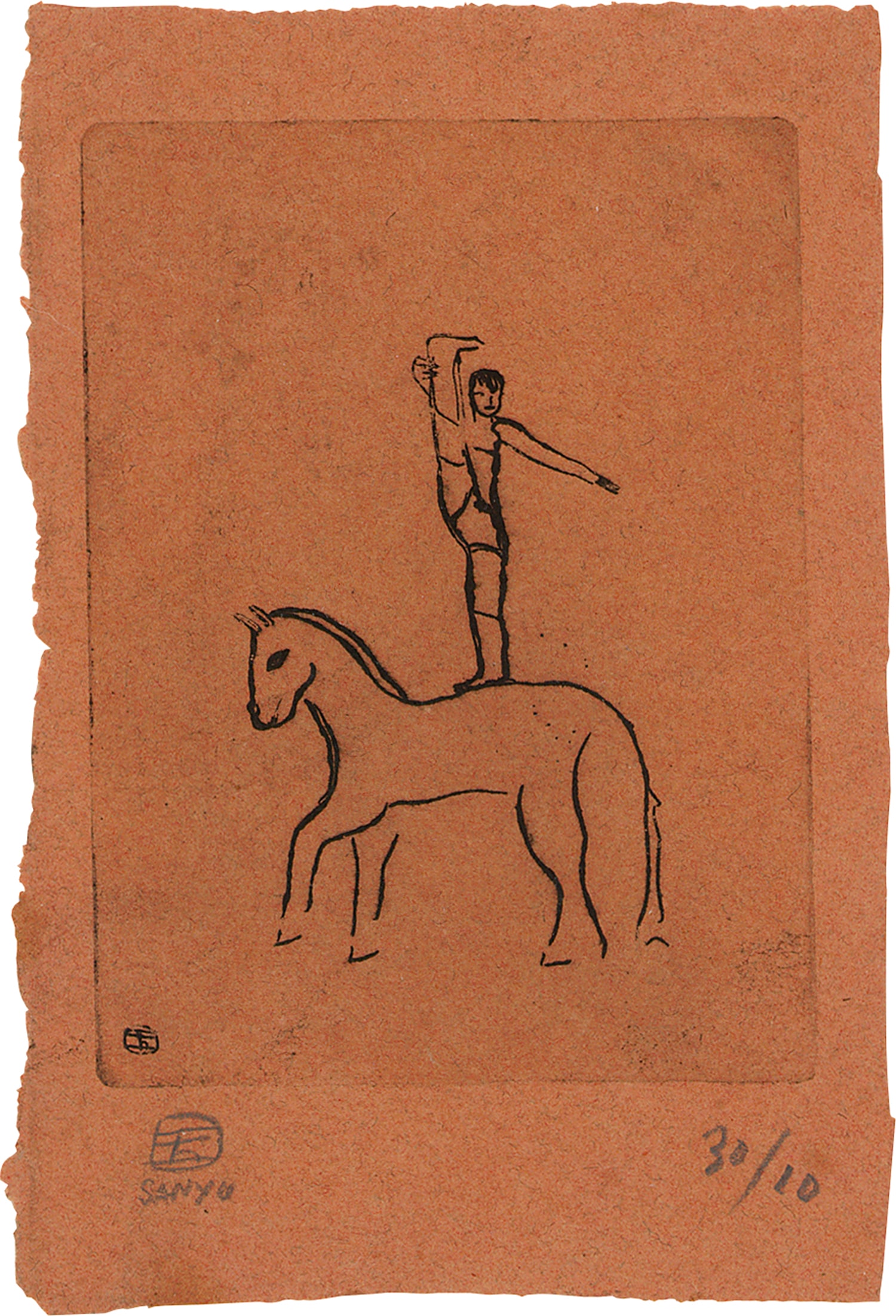 Sanyu — Horse and Acrobat