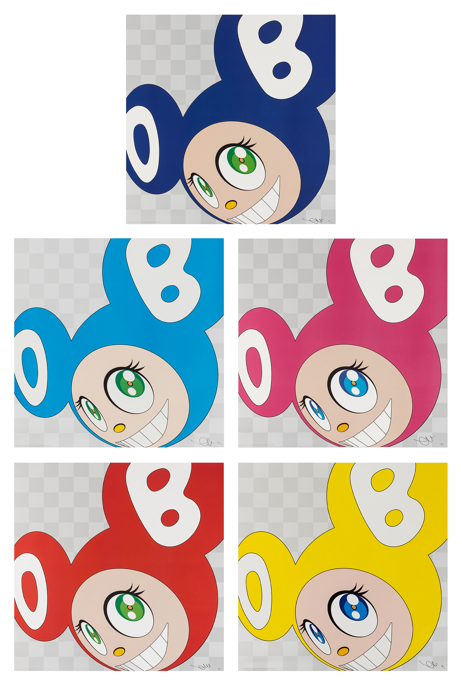 Takashi Murakami — And then and then and then and then and then: five plates