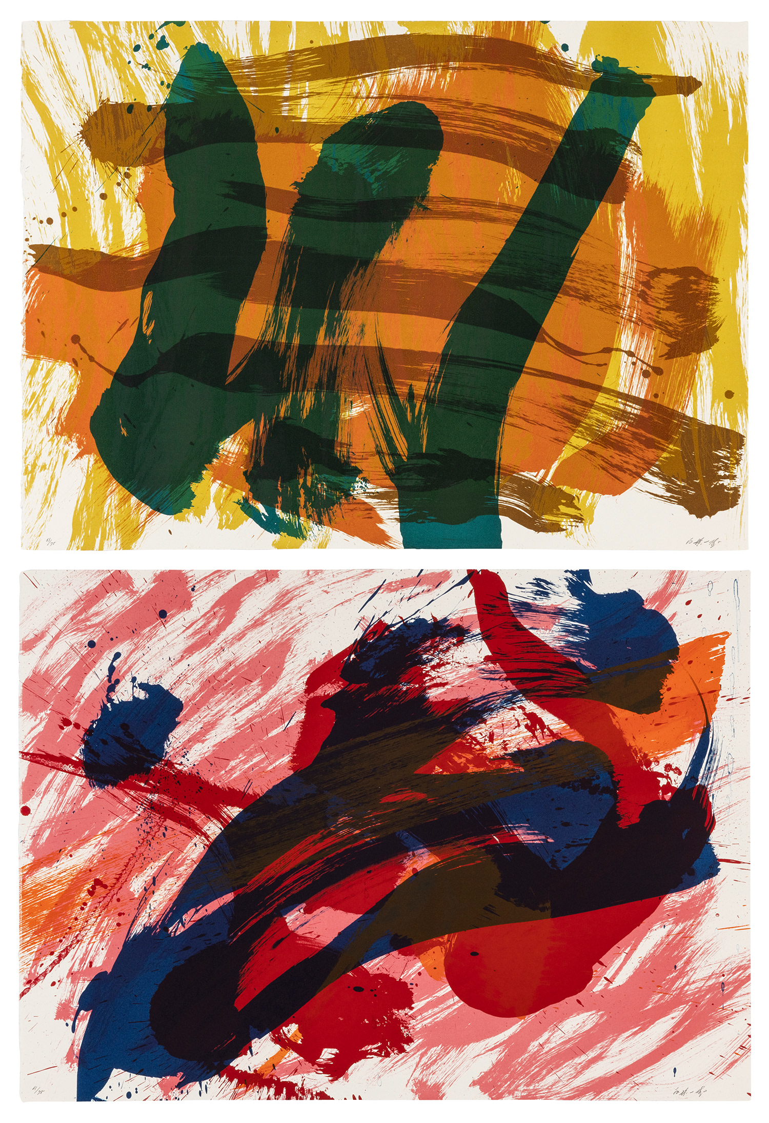 Kazuo Shiraga — Buson; and Kôkan