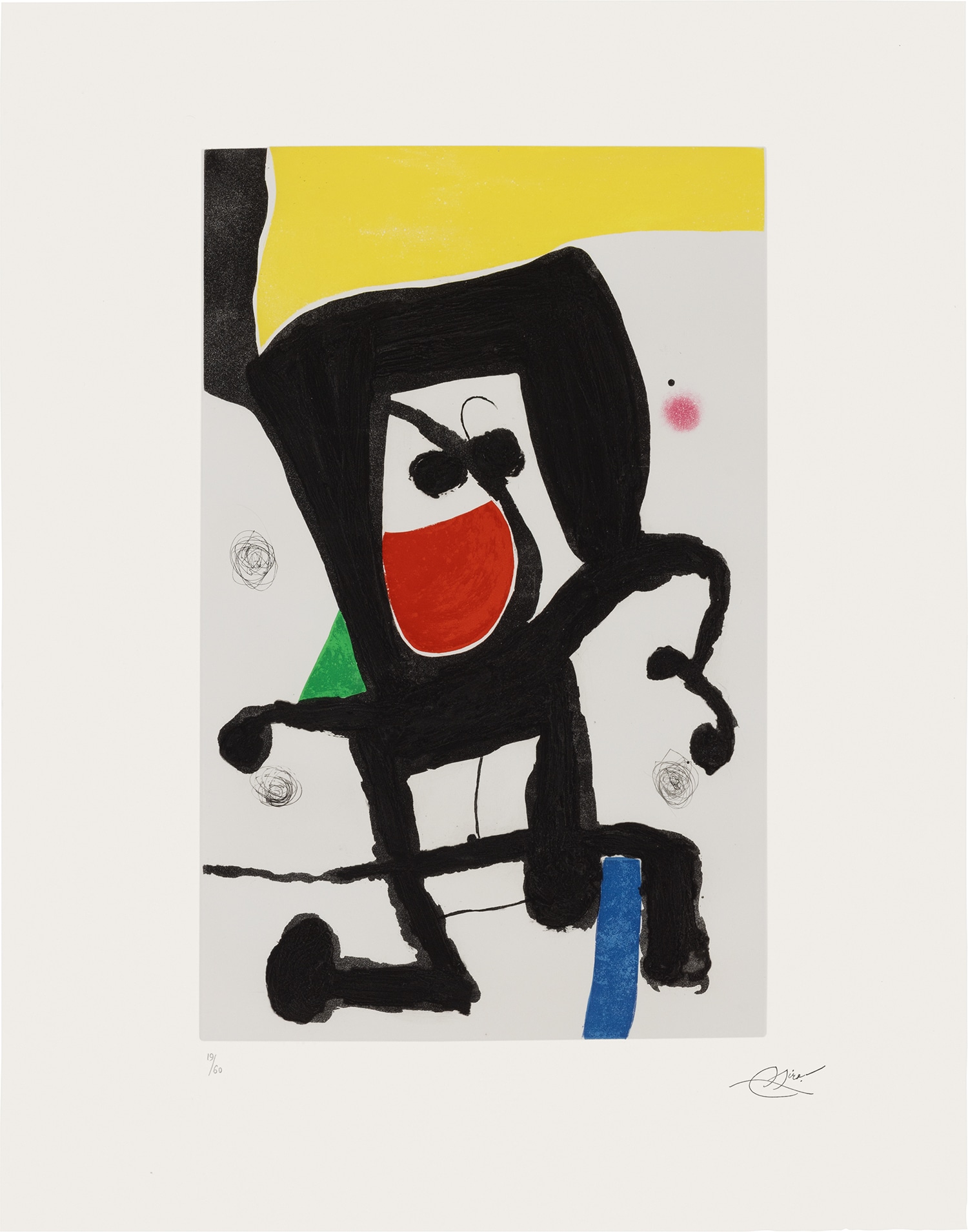 Joan Miró — Mousse dans les cordages (Cabin-Boy in the Rigging), from People of the Sea (D. 1286)