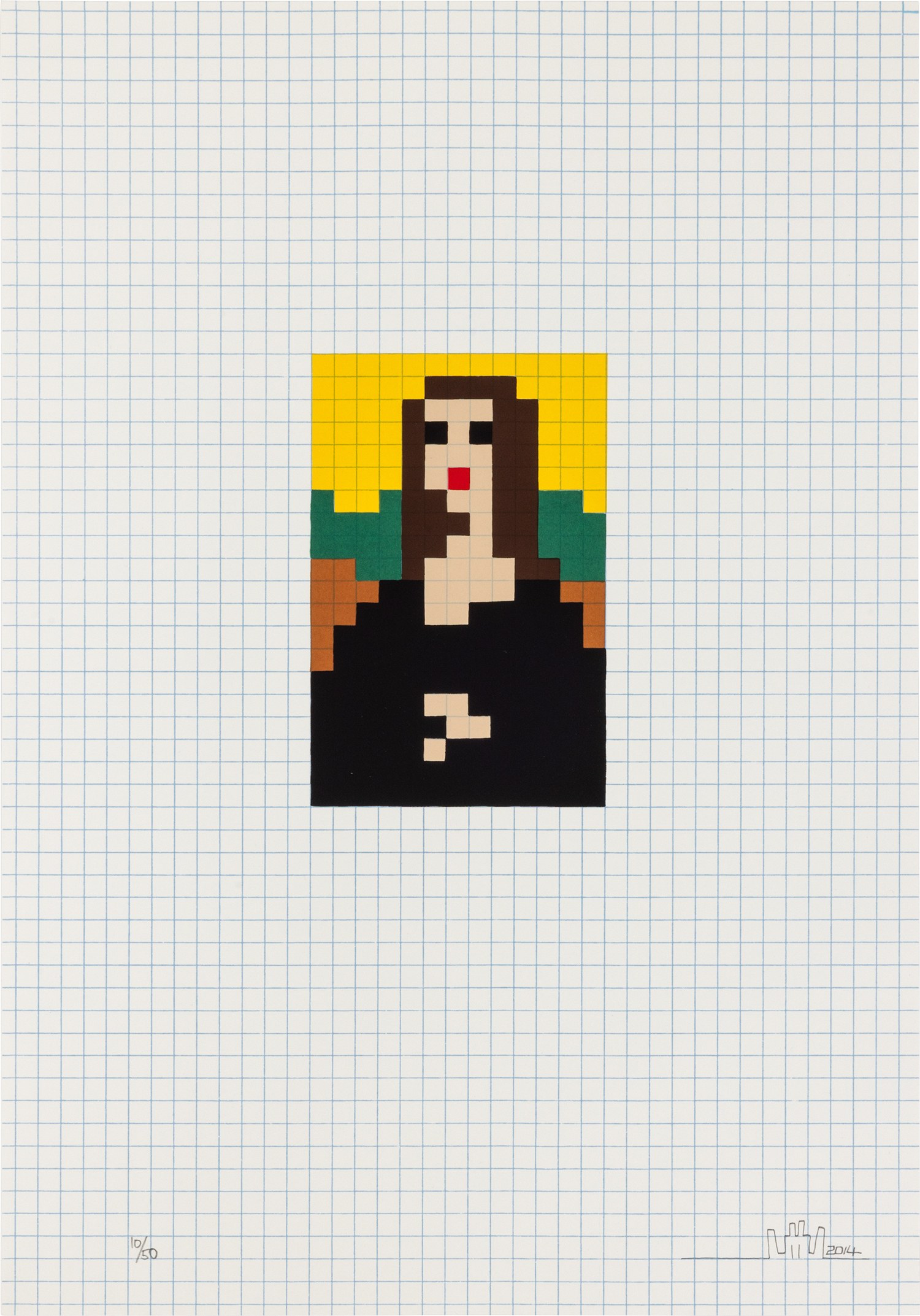 Invader — Low Res Mona Lisa (C.P.E. 33)