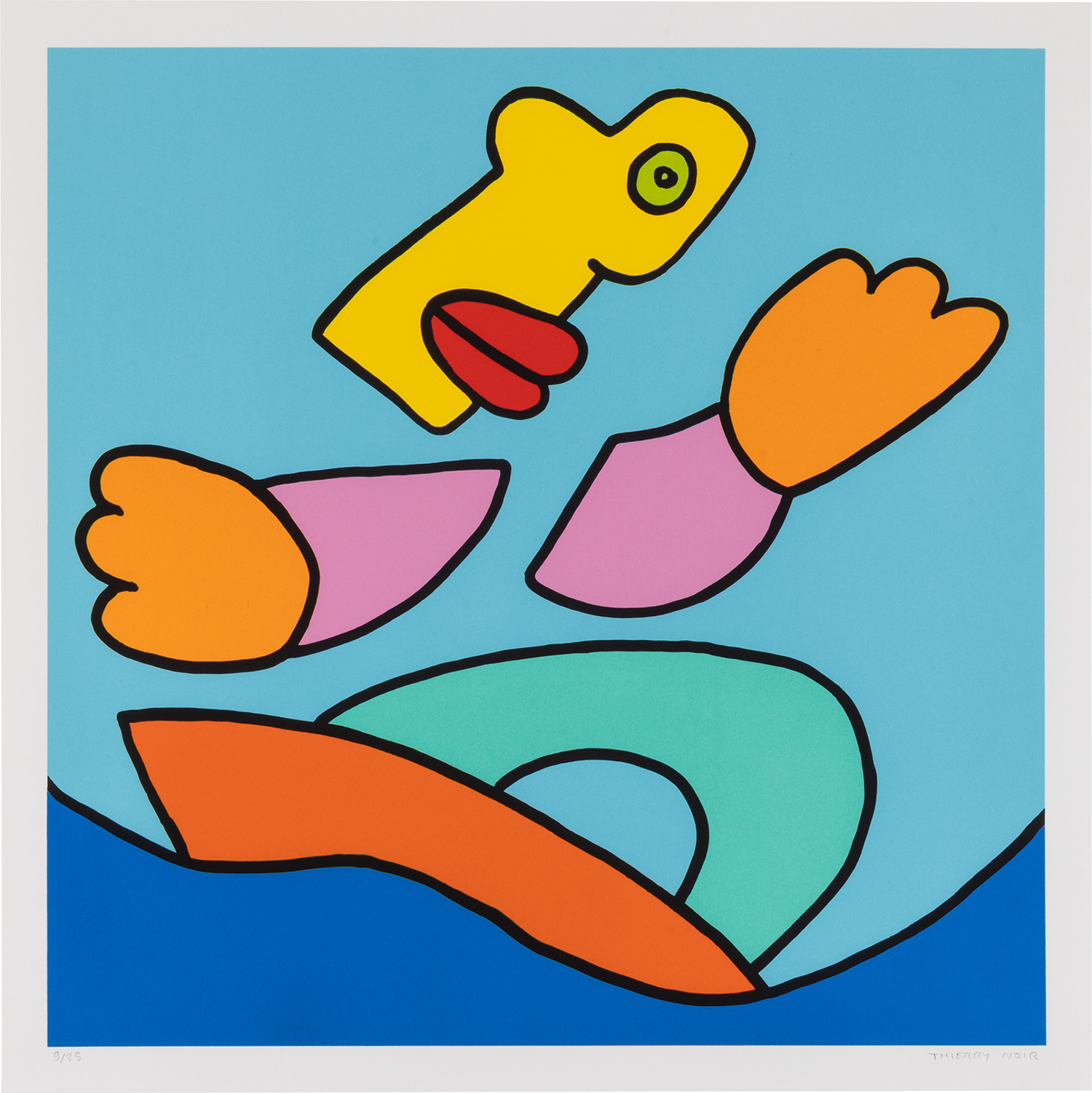 Thierry Noir — Surfing (Blue)