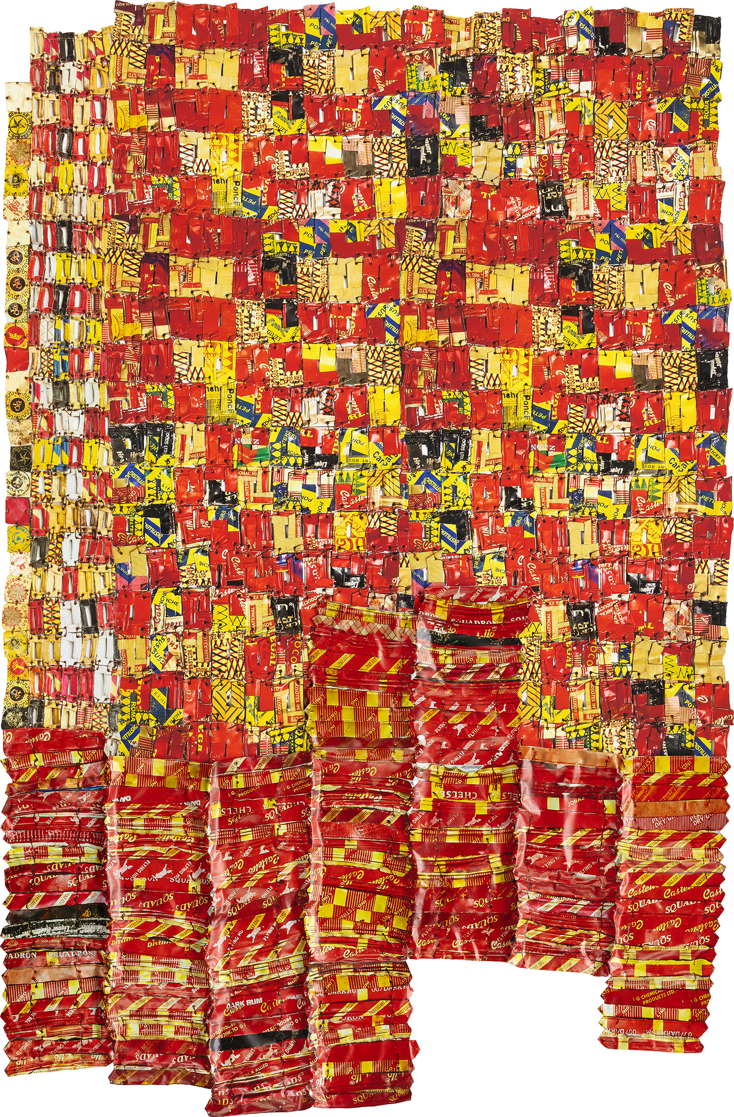 El Anatsui — Striped Flags