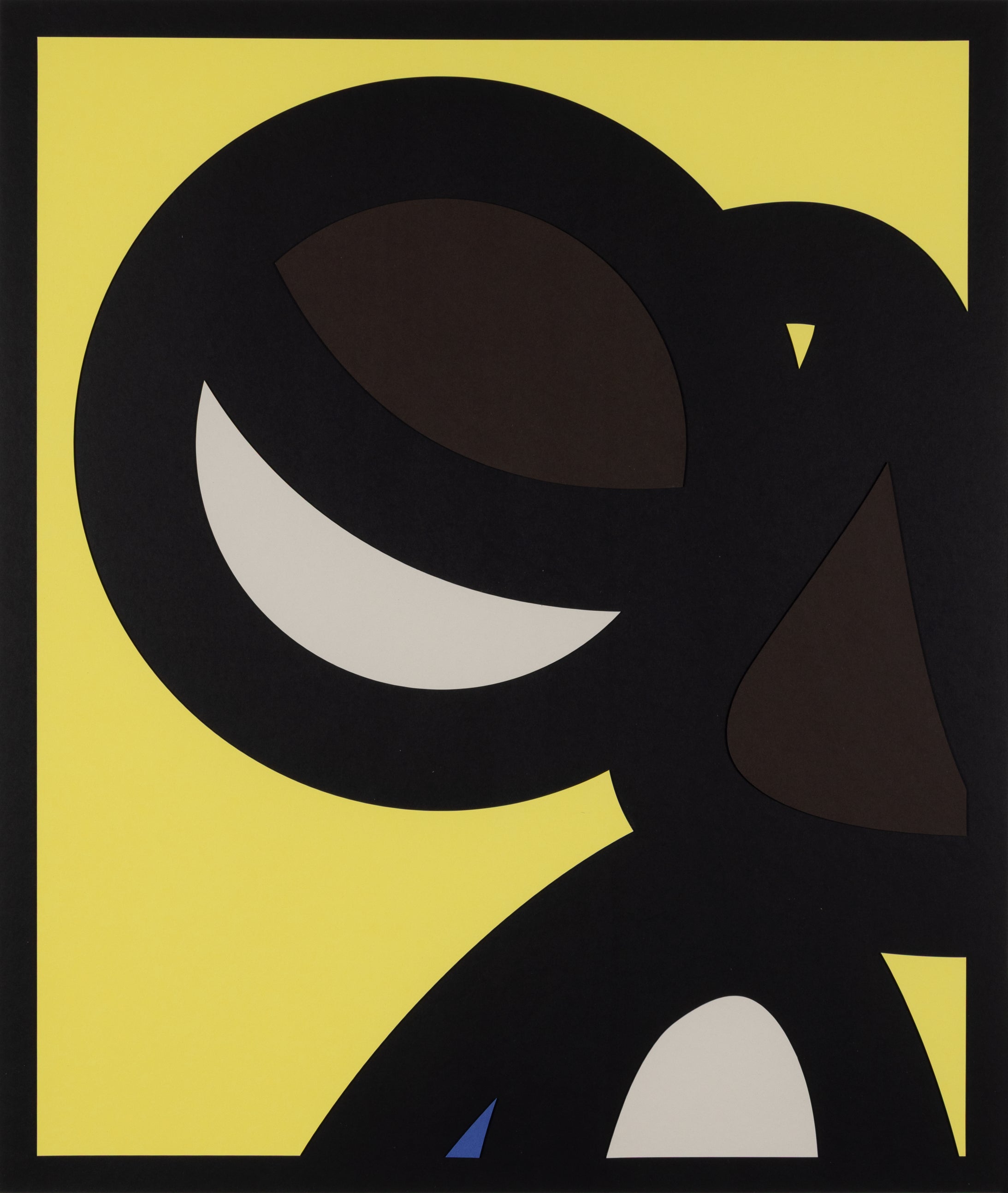 Julian Opie — Paper Head 5, from Paper Heads