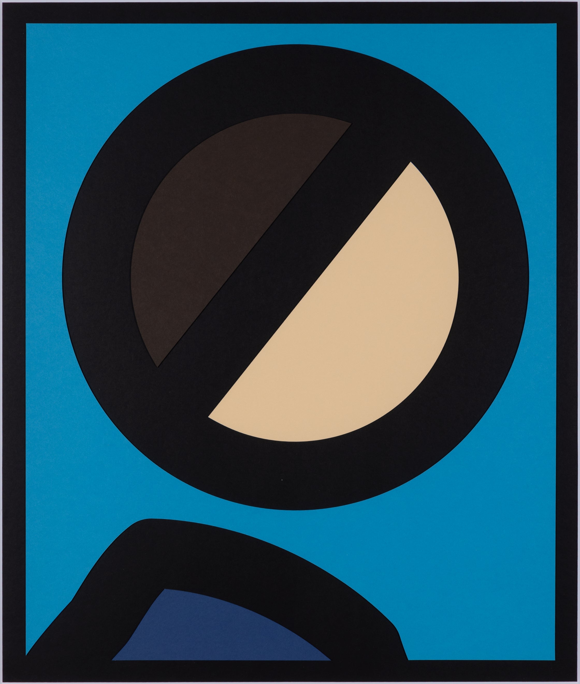 Julian Opie — Paper Head 7, from Paper Heads