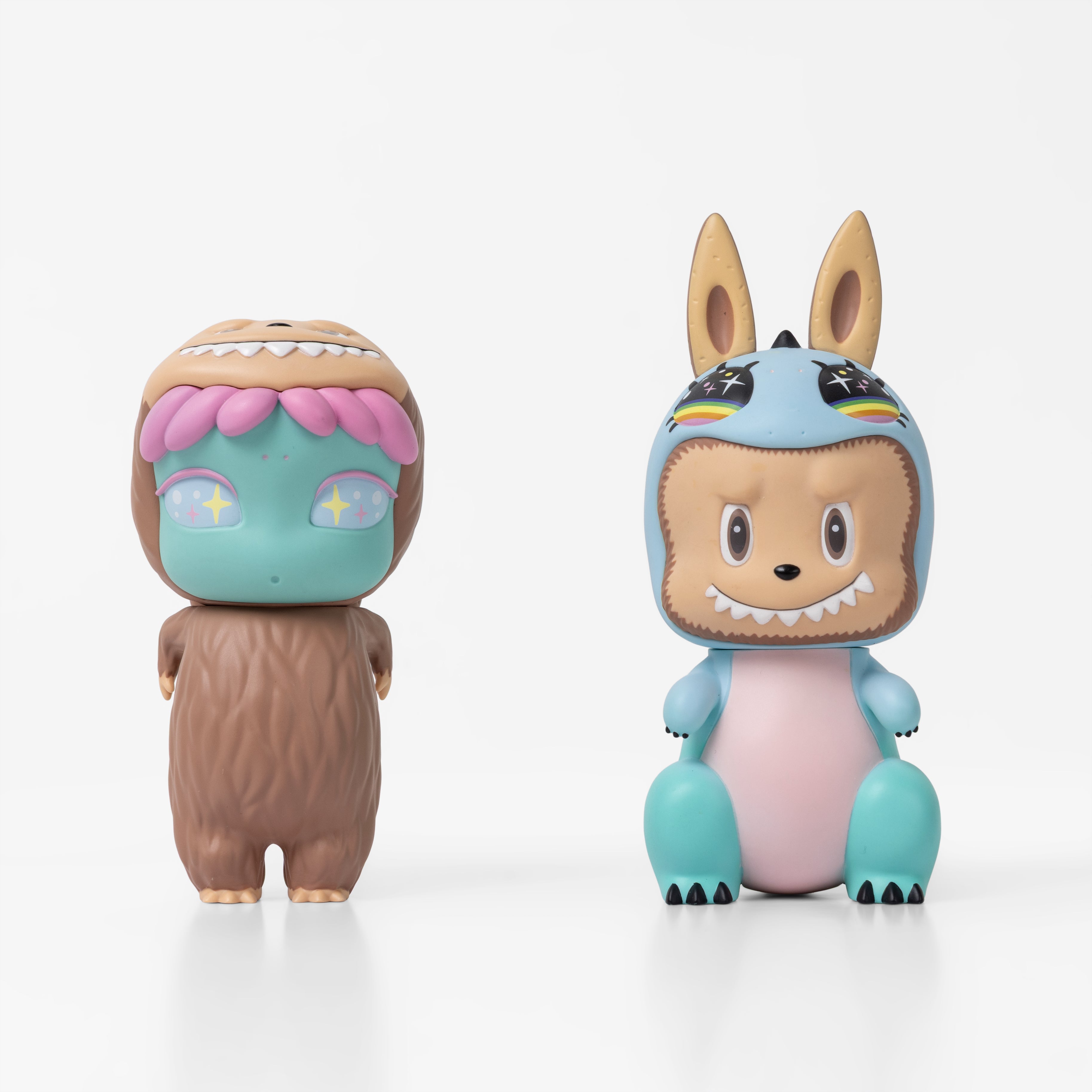 Cosmic Girl x Labubu; and Cosmic Girl Dino Star x Labubu