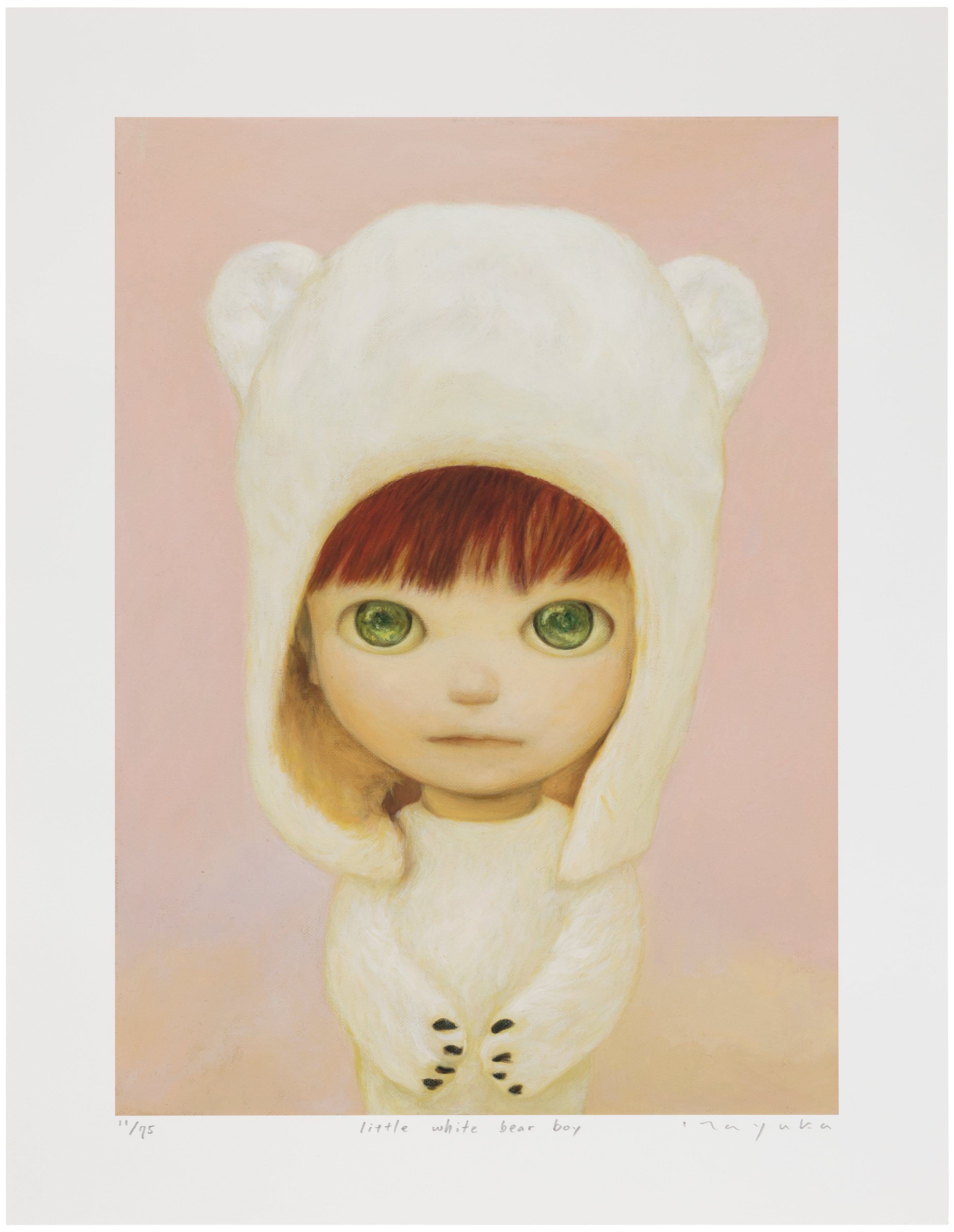 Little white bear boy