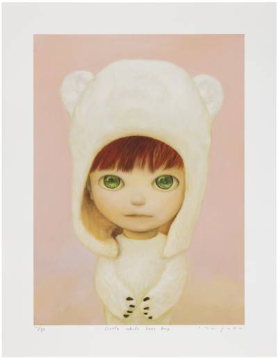 Little white bear boy