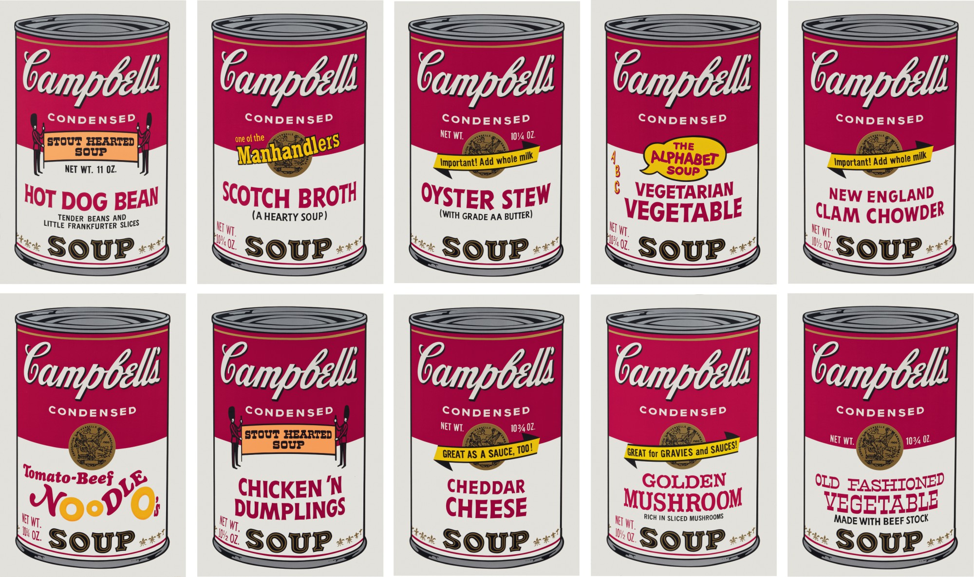 KAWS — Campbell's Soup II (set of 10)  金寶湯之二（一套十件）